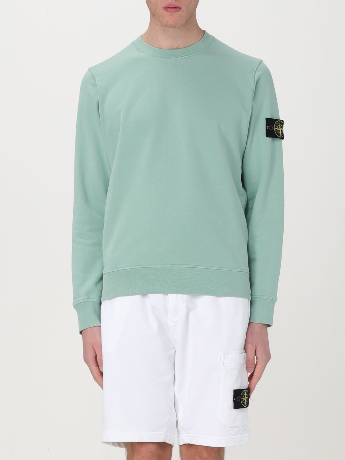 image of Stone Island Sweatshirt Men Green (Size Medium)