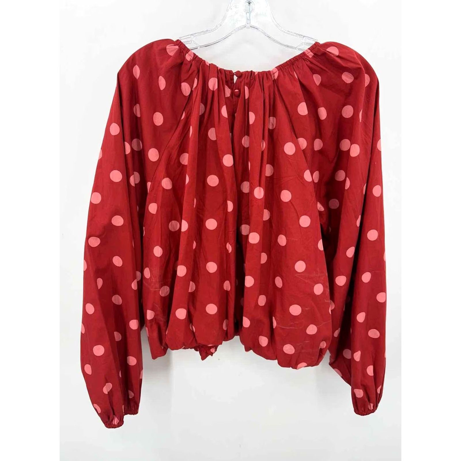 Vintage Maeve Red Blouse XL Regular Womens Size XL / US 12-14 / IT 48-50 - 5 Thumbnail