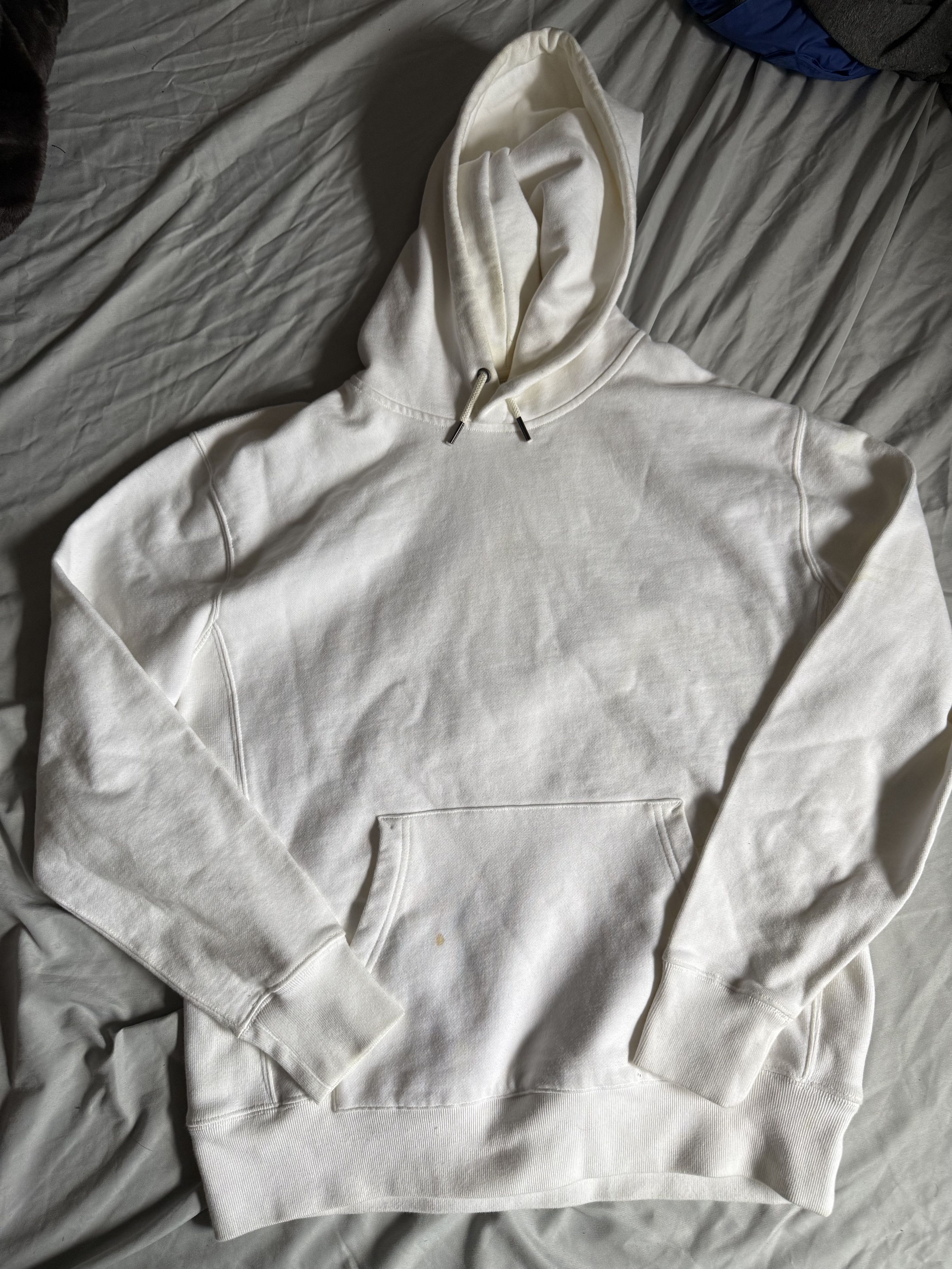 J.Crew J. Crew Garment Dyed French Terry Hoodie Sweatshirt white Size US M / EU 48-50 / 2 - 2 Thumbnail