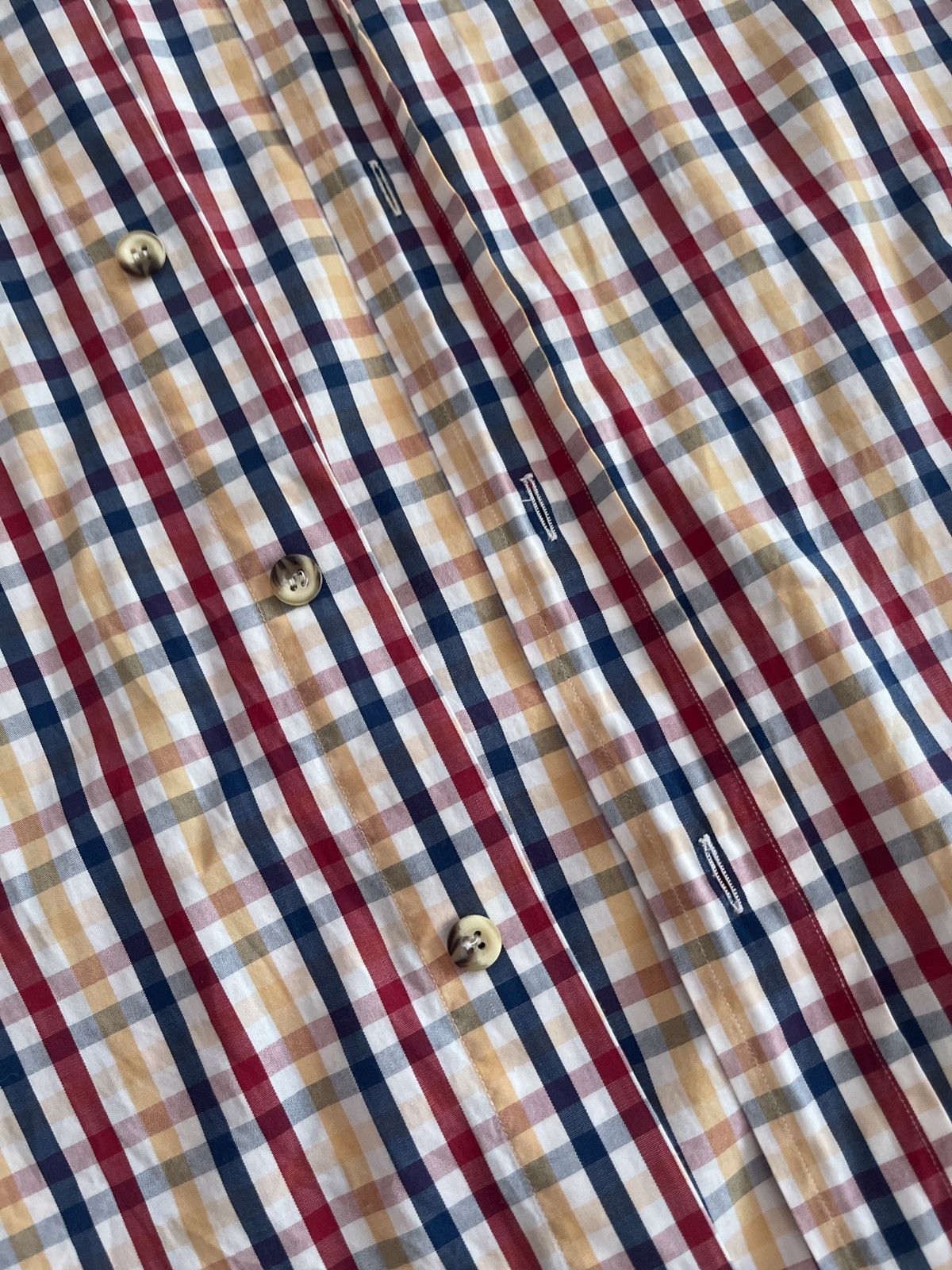 Lanvin Vintage Lanvin Paris Checkered Button-Down Shirt Size US L / EU 52-54 / 3 - 3 Thumbnail
