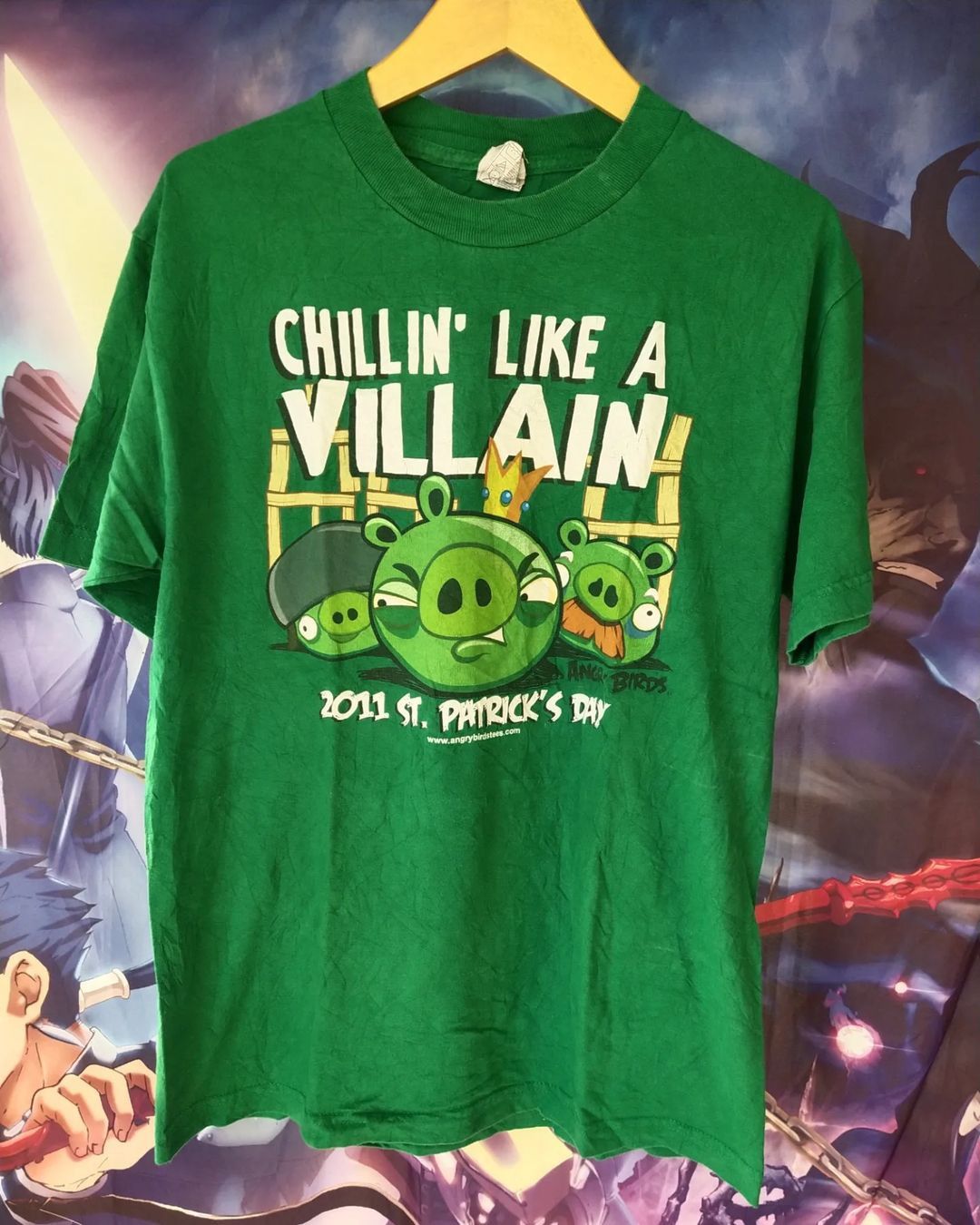 Angry Birds Bad Piggies 2011 St. Patrick's Day Game Tees