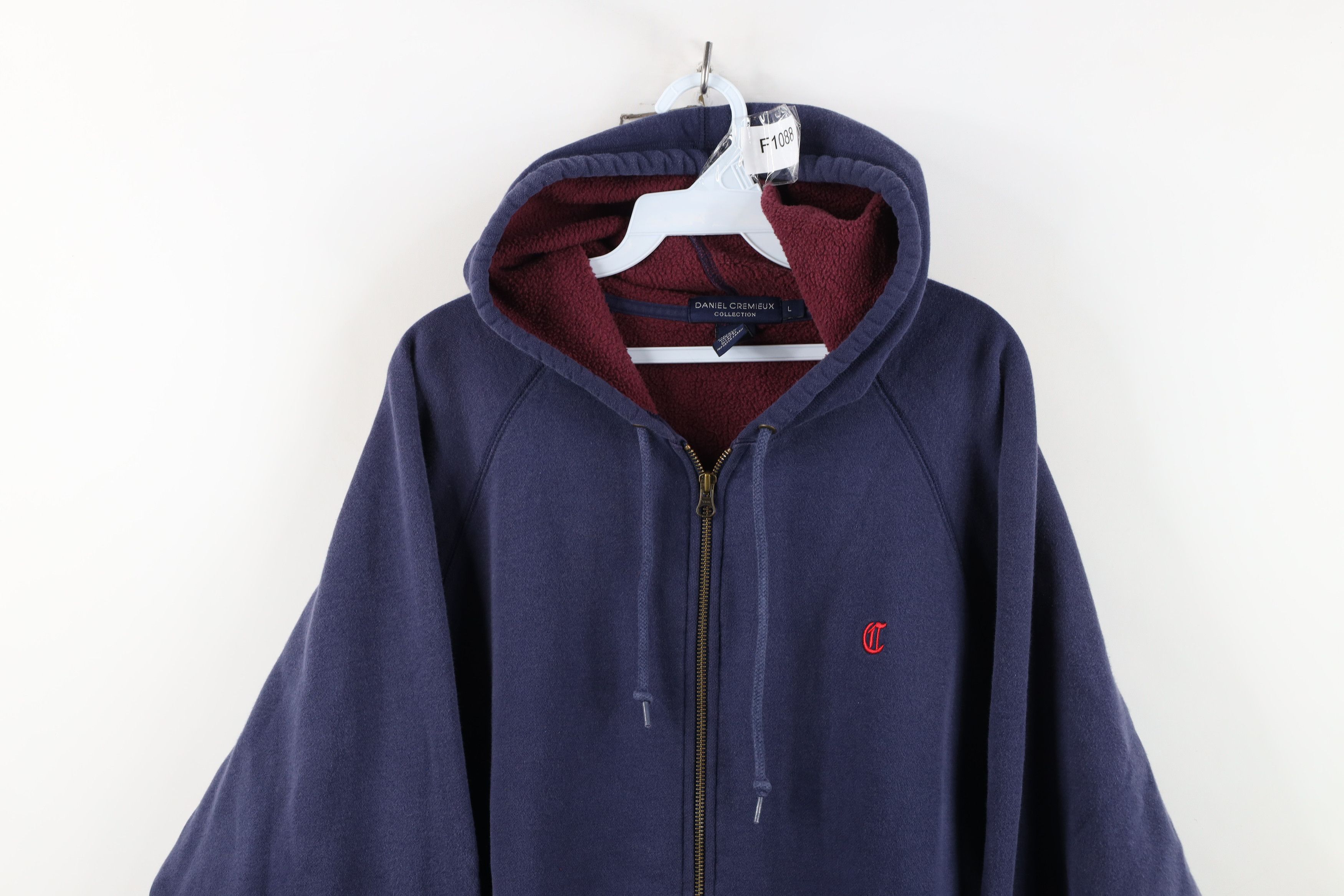 Vintage Vintage Streetwear Striped Heavyweight Full Zip Hoodie Size US L / EU 52-54 / 3 - 2 Thumbnail