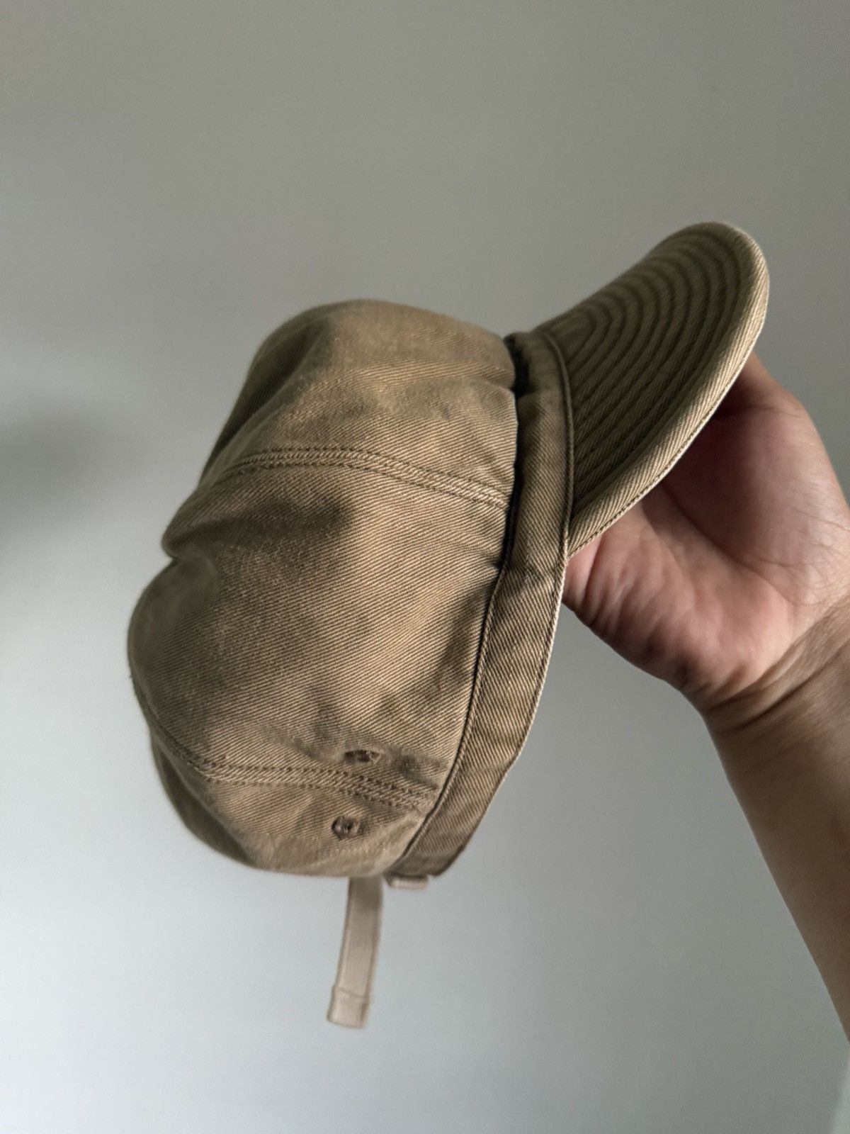 RRL Ralph Lauren 90s Vintage Double Ralph Lauren herringbone work cap Size ONE SIZE - 5 Thumbnail