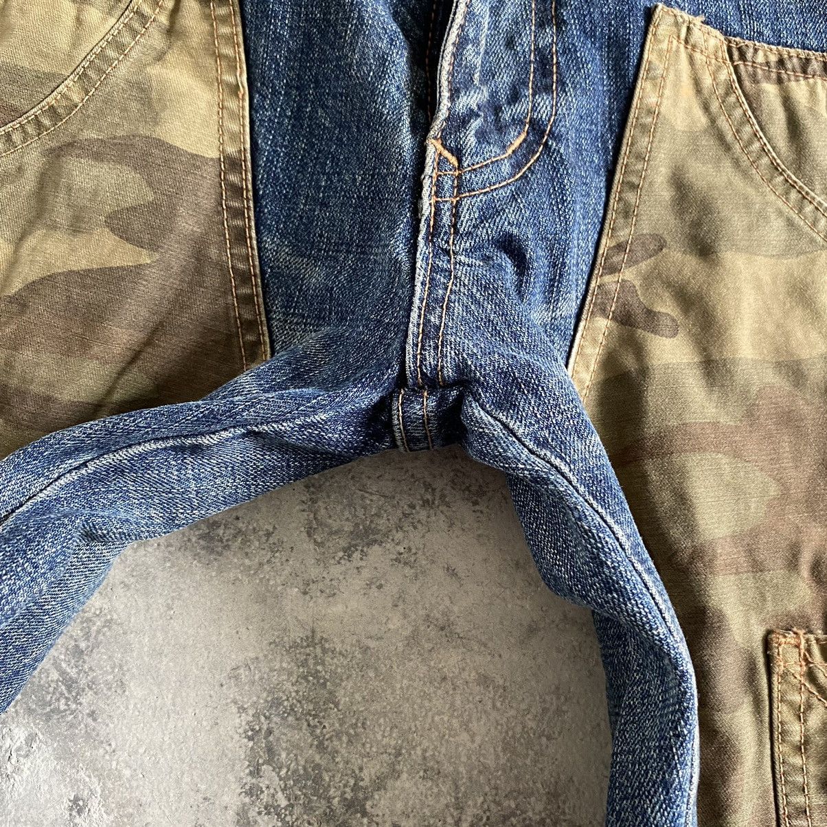 Kiminori Morishita 1990’s Tete Homme Hybrid Camo Double Knee Jeans Size US 29 - 13 Thumbnail
