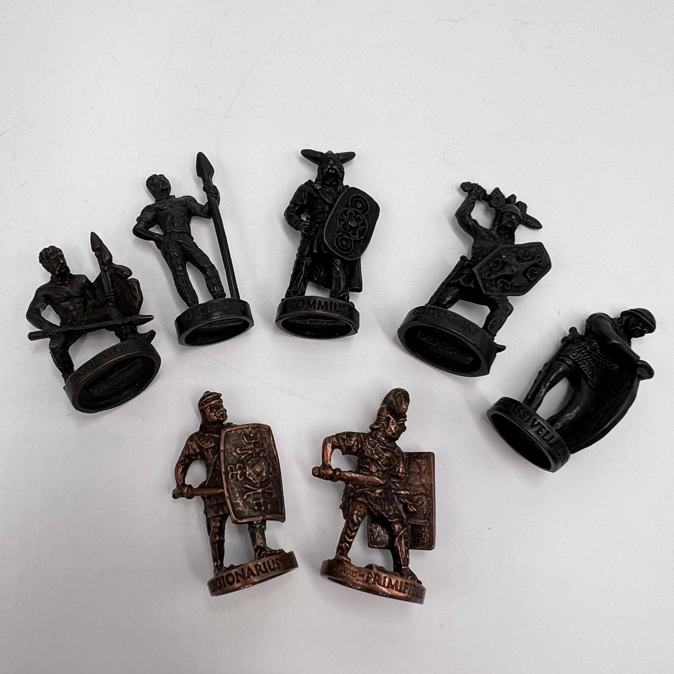 Vintage Vintage Bronze Roman Gallic War Soldiers 1980s Set of 7 Size ONE SIZE - 7 Thumbnail