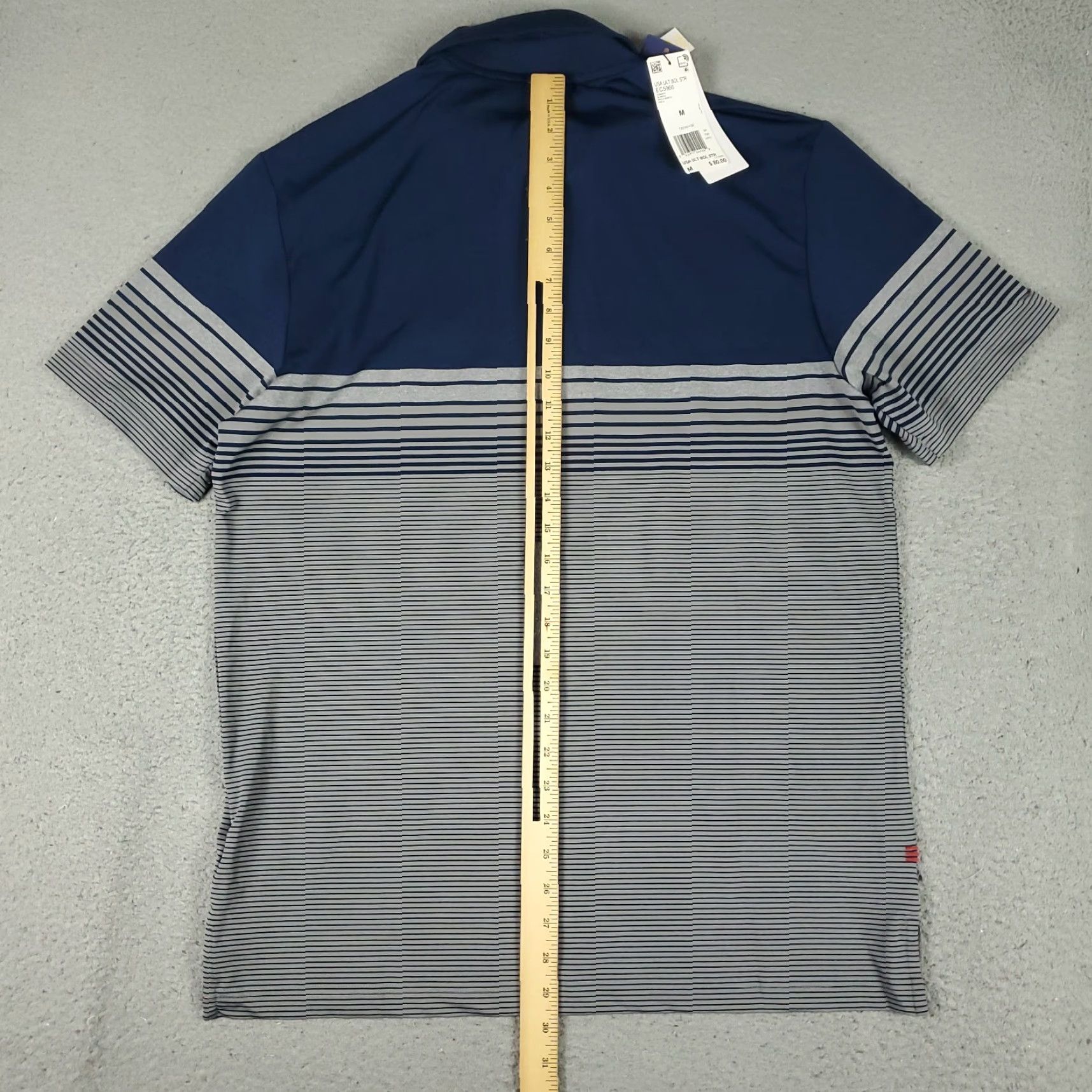 Adidas Adidas Polo Shirt Mens M Blue Striped Golf Casual Short Sleeve Shirt Size US M / EU 48-50 / 2 - 3 Thumbnail