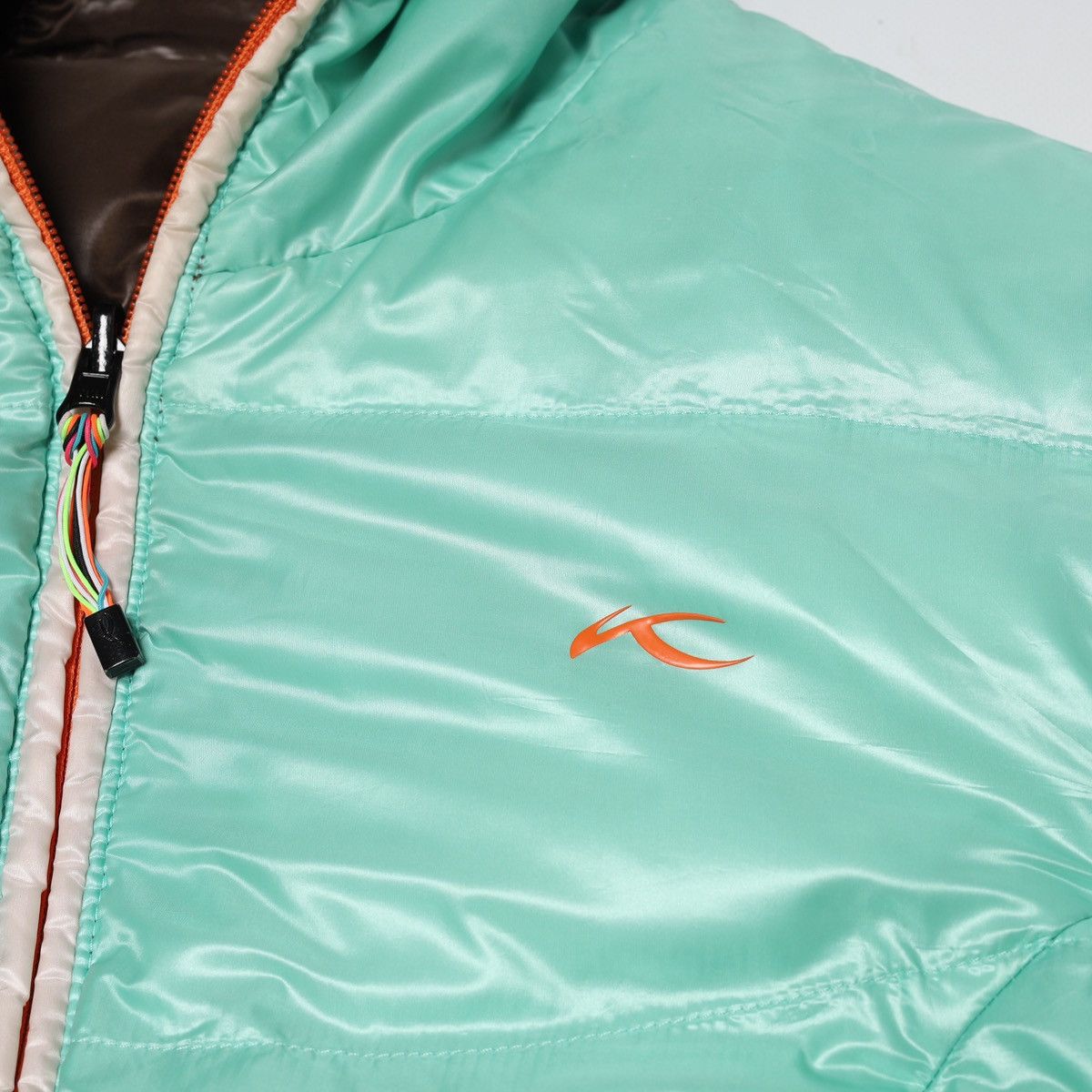 KJUS Kjus Reversible Down Puffer Jacket Brown Light Blue Ski Snow Size L / US 10 / IT 46 - 19 Thumbnail