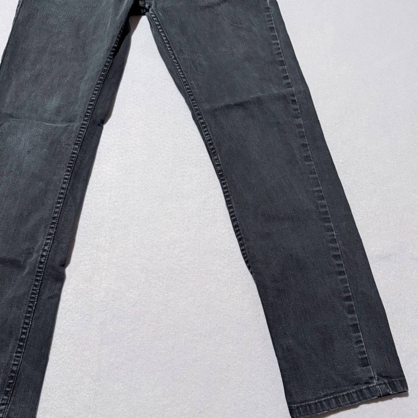 Vintage Signature by Levi Strauss Jeans Mens Black Denim Low Rise Stretch Skinny - 34x30 XS? Size US 34 / EU 50 - 6 Thumbnail