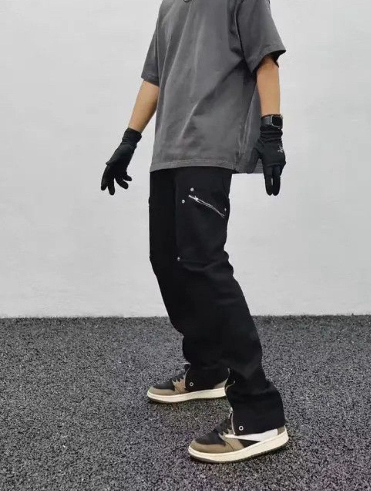 Designer × Japanese Brand × Vintage zipper punk cargo utility pants Size US 32 / EU 48 - 3 Thumbnail