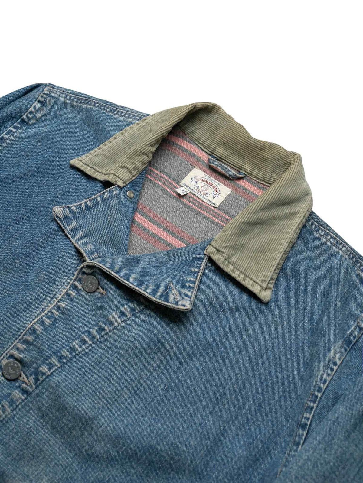 Armani Vintage 1990s Armani Jeans Jacket Size US L / EU 52-54 / 3 - 7 Thumbnail