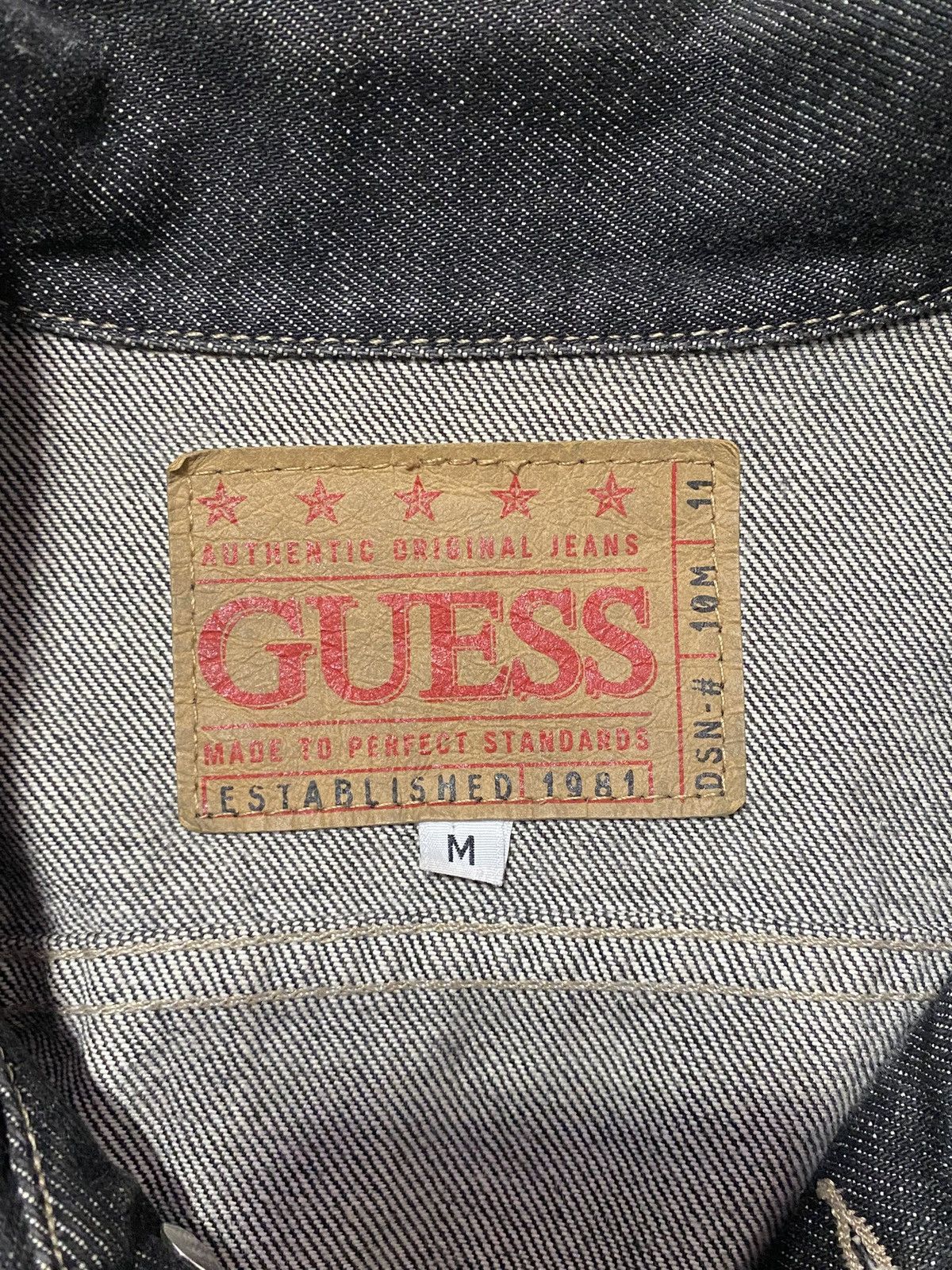 Guess Authentic Guess Black Denim Jacket Size US M / EU 48-50 / 2 - 4 Thumbnail