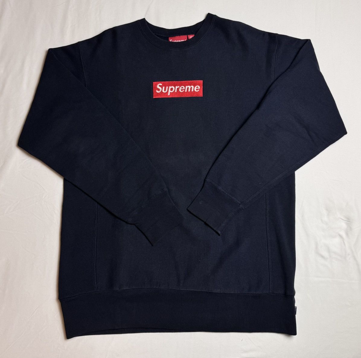 Supreme Supreme Red on Navy Box Logo Hoodie 2000 Size US XL / EU 56 / 4 - 2 Thumbnail