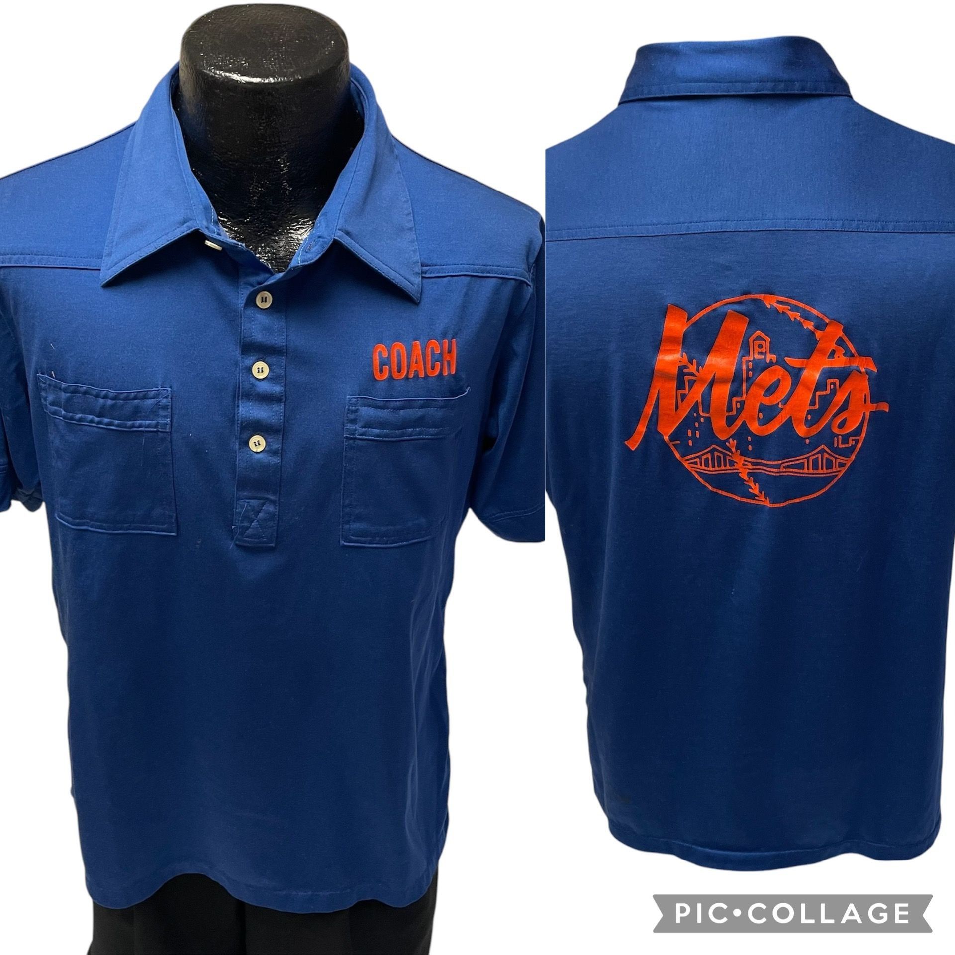 Other Vtg Nologo COACHES Western MLB New York METS Polo Size US XL / EU 56 / 4 - 1 Thumbnail