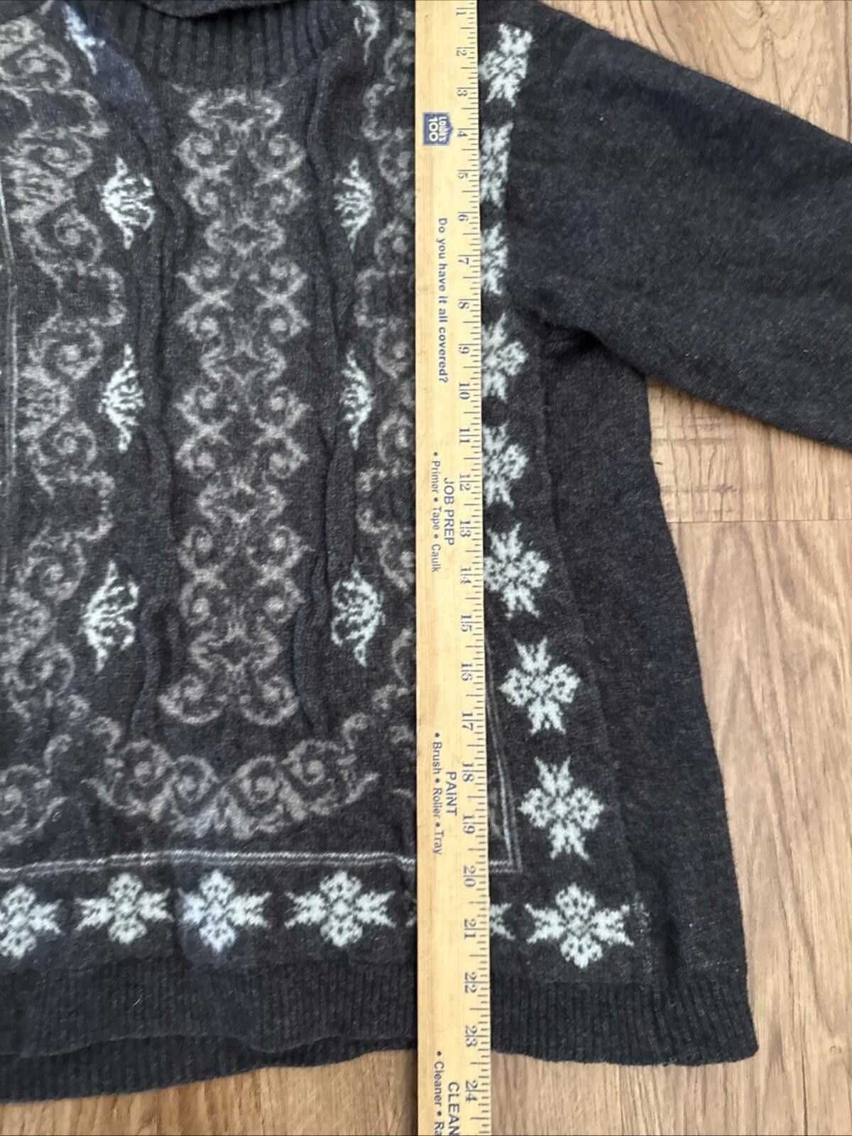 Autumn Cashmere Alba Fornani Italy Winter Ski Sweater Cashmere Lambs Wool Size S / US 4 / IT 40 - 7 Thumbnail