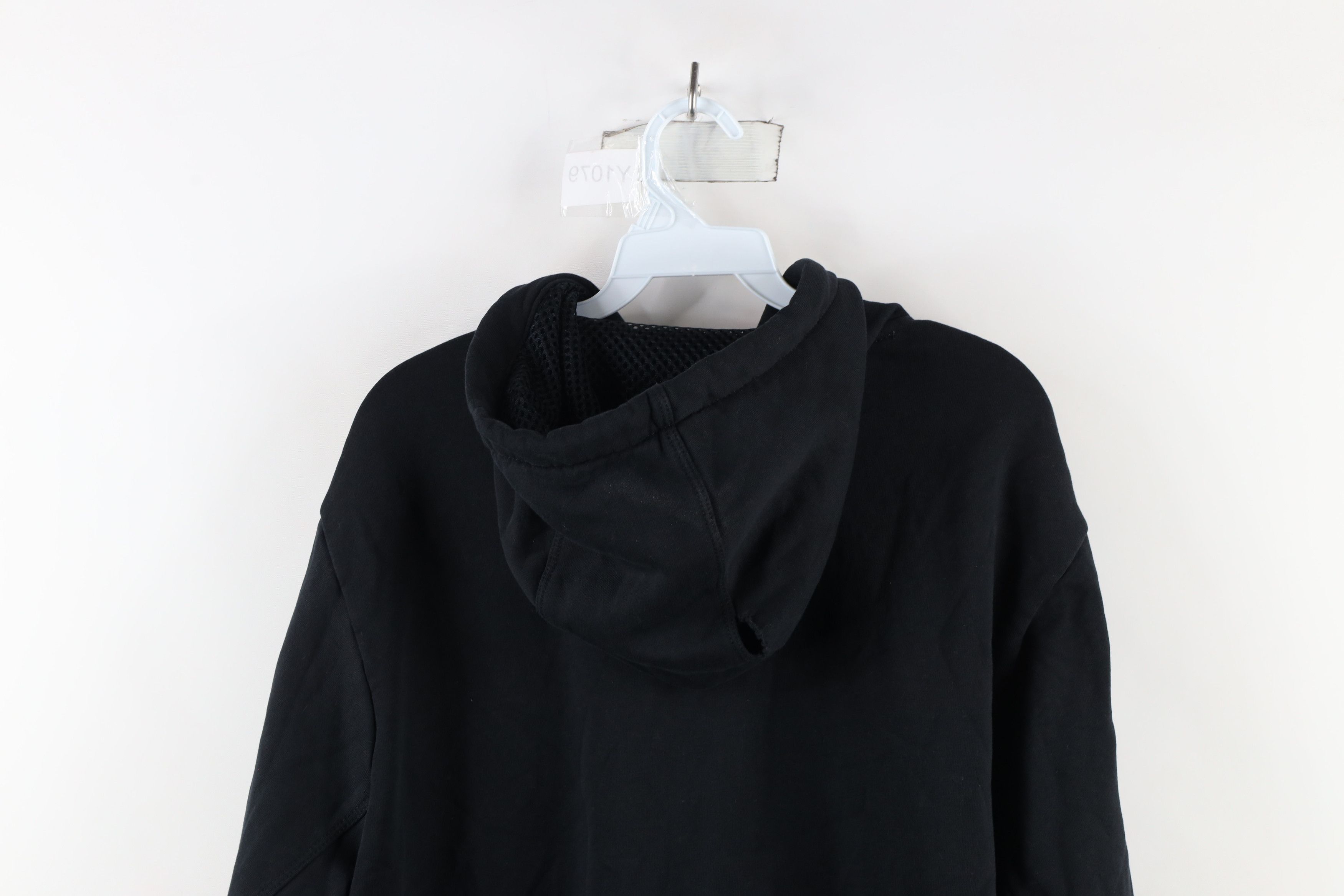 Nike × Vintage Vintage Nike Air Out Reflective Big Swoosh Hoodie Black Size US M / EU 48-50 / 2 - 16 Thumbnail