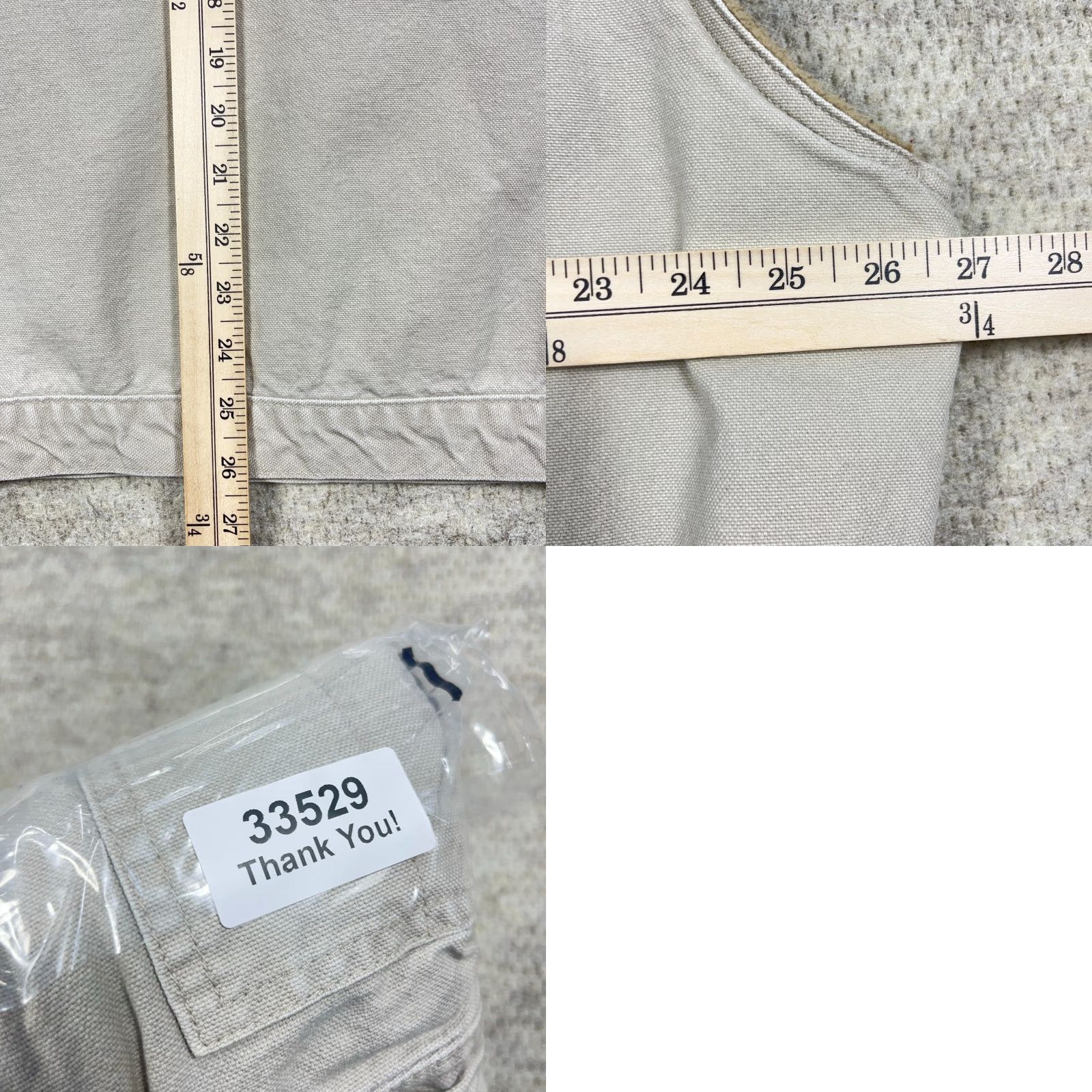 Vintage VINTAGE L.L. Bean Vest Shirt Mens 2XL Tan Beige Canvas Sherpa Lined 90s 80s Outdoor Utility Pockets Stand-Up Collar 2XL Men Size US XXL / EU 58 / 5 - 8 Thumbnail