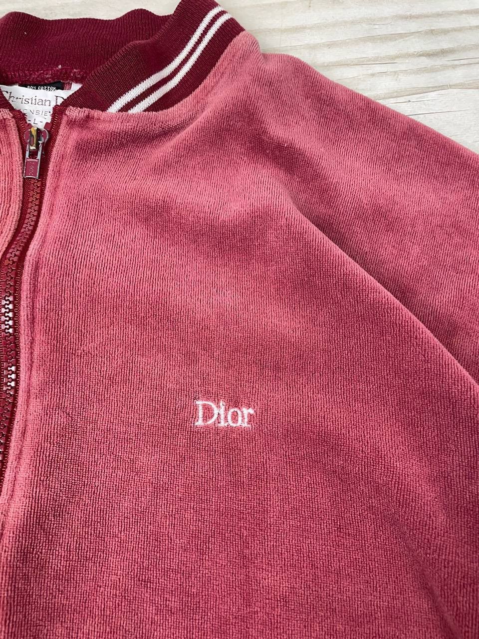 Christian Dior Monsieur Vintage Christian Dior Monsieur Velour Zip Up Jacket 1980s Size US L / EU 52-54 / 3 - 2 Thumbnail