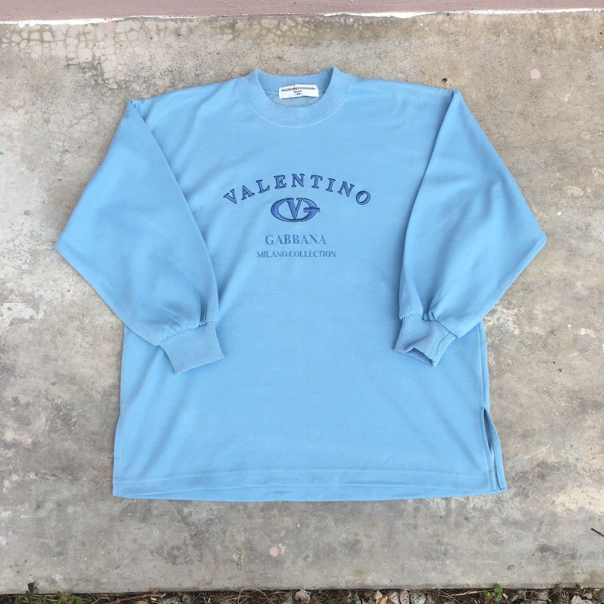 Very rare vintage sweatshirts valentino store gabbana italy spell out