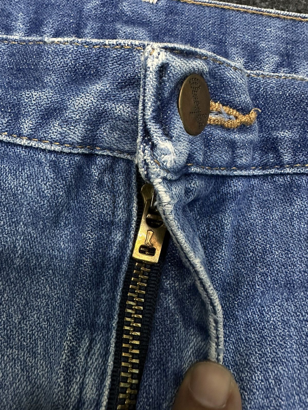 BUFFALO BOBS × Vintage × Wrangler Vintage 70s Wrangler Distressed Denim Size 32 F42 Size US 32 / EU 48 - 13 Thumbnail