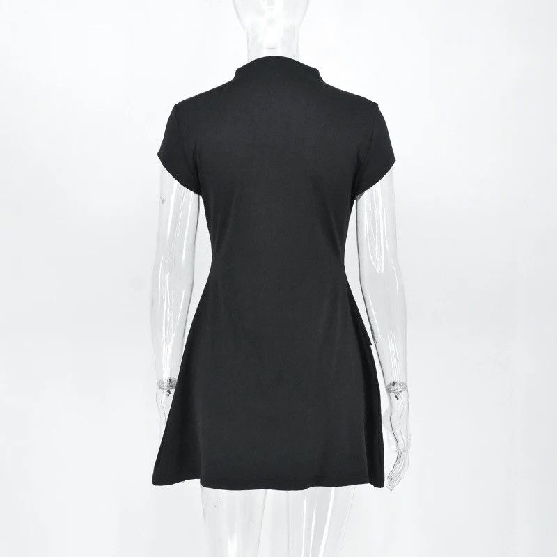Other Casual Streetwear Women Mini Black Dress Size M / US 6-8 / IT 42-44 - 6 Thumbnail
