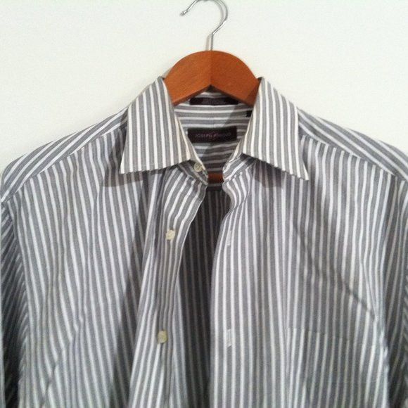 Joseph Abboud JOSEPH ABBOUD MENS COTTON DRESS SHIRT FRENCH CUFFS16.5/36-37 Size US L / EU 52-54 / 3 - 2 Thumbnail