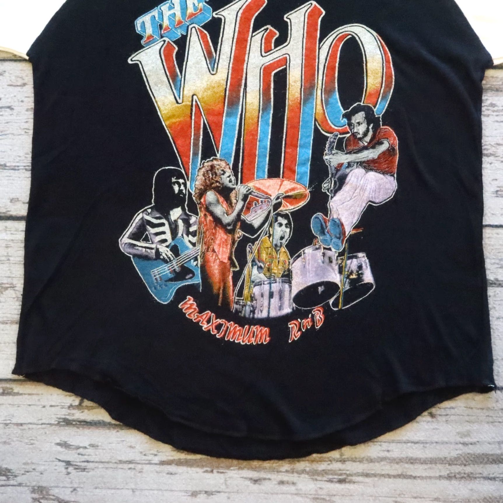 Vintage Vintage The Who Raglan T-Shirt Maximum RnB Shirt Men L Black Size US L / EU 52-54 / 3 - 3 Thumbnail