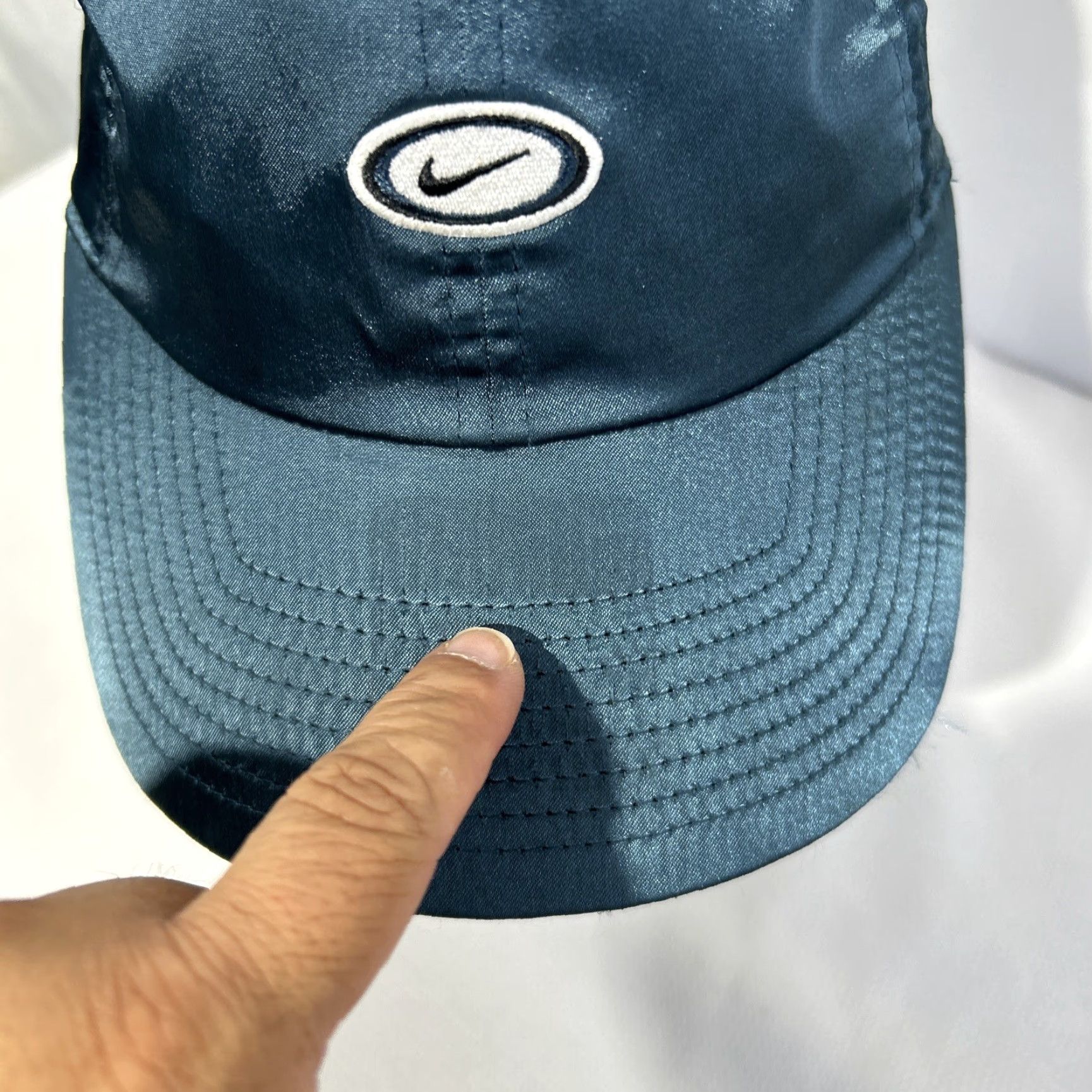 Nike Nike Heritage 86 Hat OSFM Satin Blue Floral Running Sports Cap Unisex Adults Women Men Adjustable Sweatband Heritage86 Size ONE SIZE - 6 Thumbnail