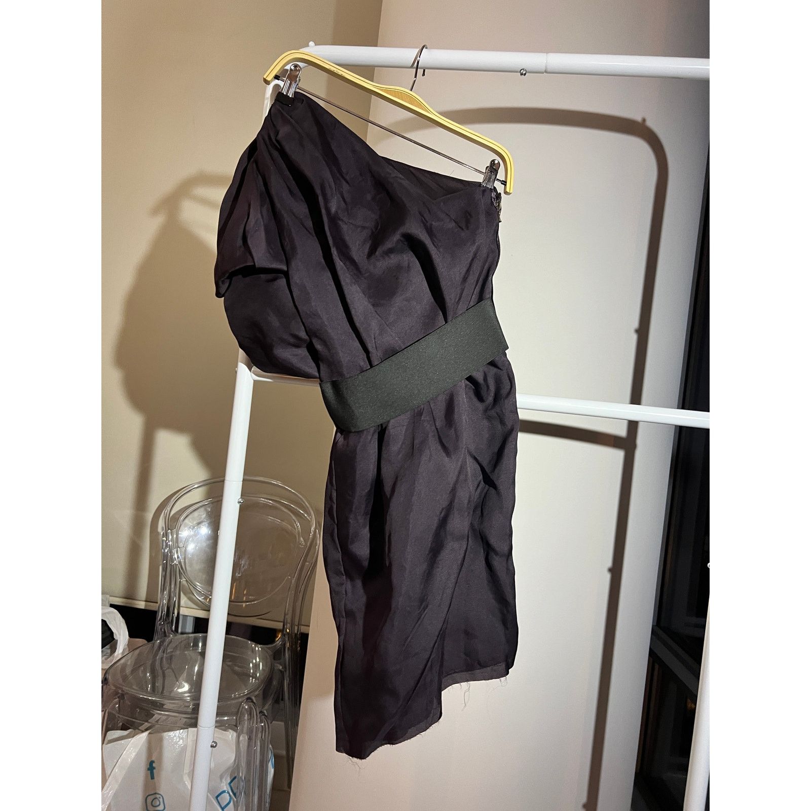 Lanvin Lanvin for H&M Deep Purple One Shoulder Dress S Size S / US 4 / IT 40 - 2 Thumbnail