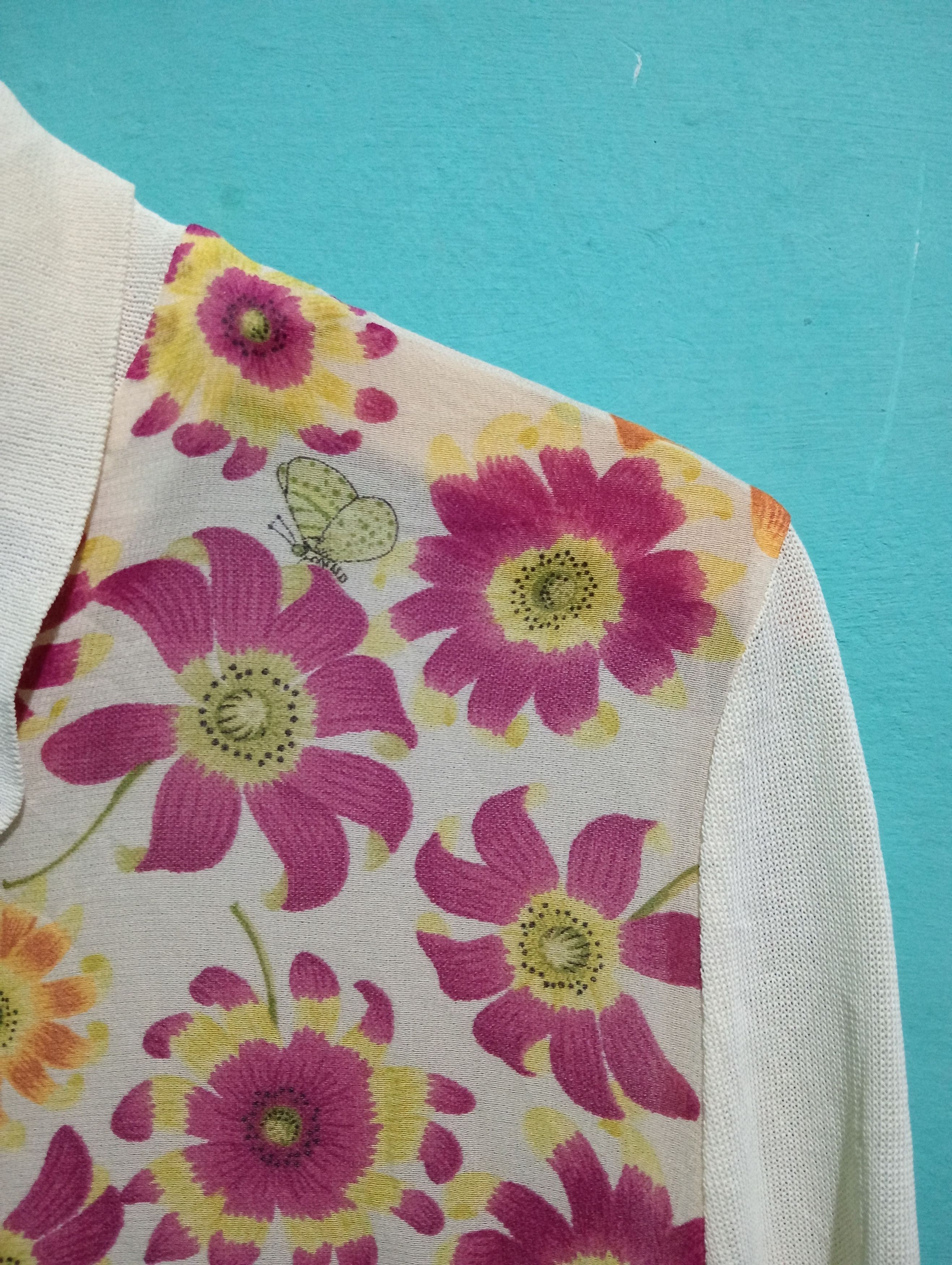 Salvatore Ferragamo Salvatore Ferragamo Floral Silk Sweatshirt Size M / US 6-8 / IT 42-44 - 3 Thumbnail