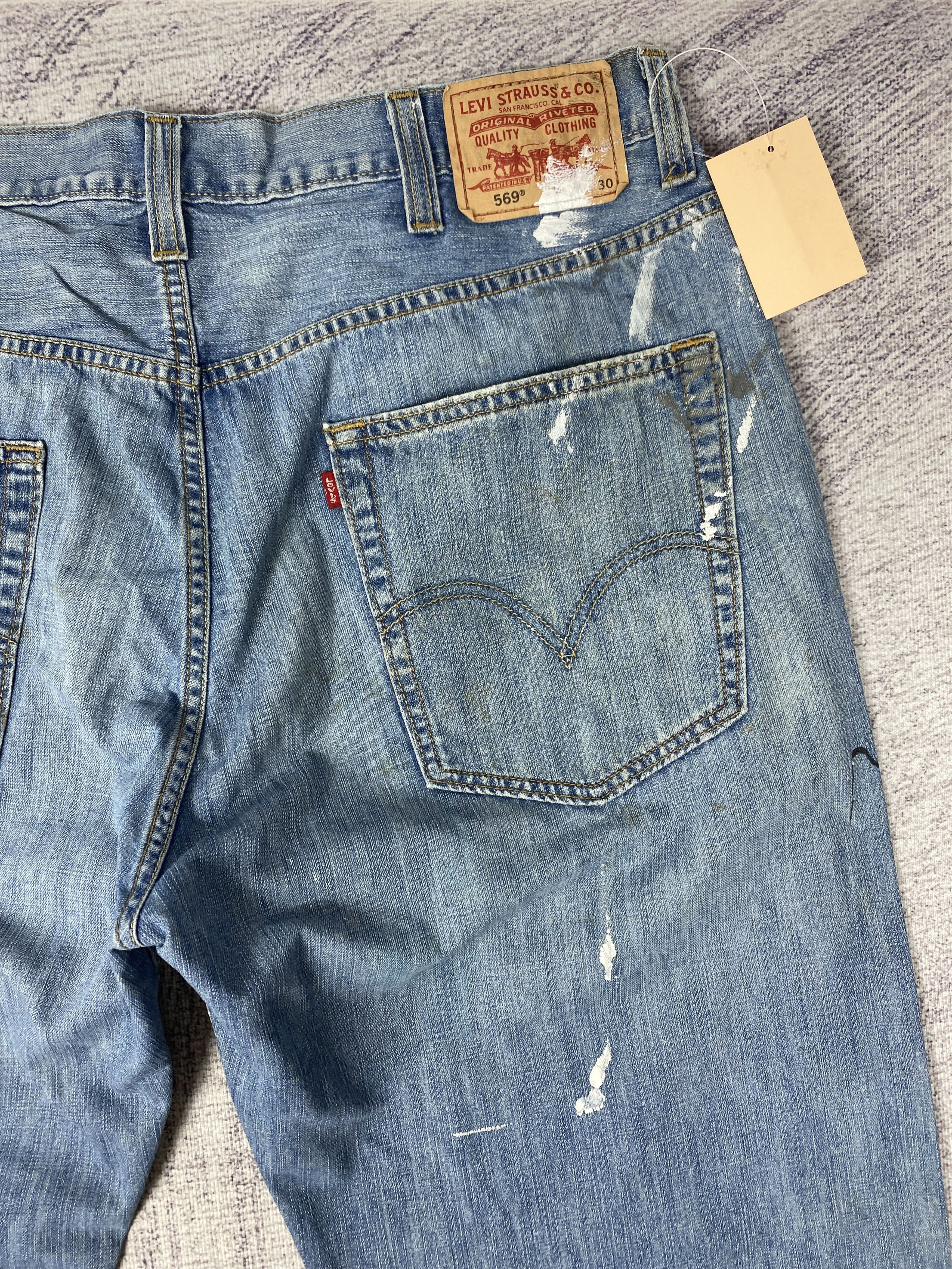 Vintage Vintage Levi's 569 Loose Straight Light Blue Denim PT0480 Size US 38 / EU 54 - 10 Thumbnail