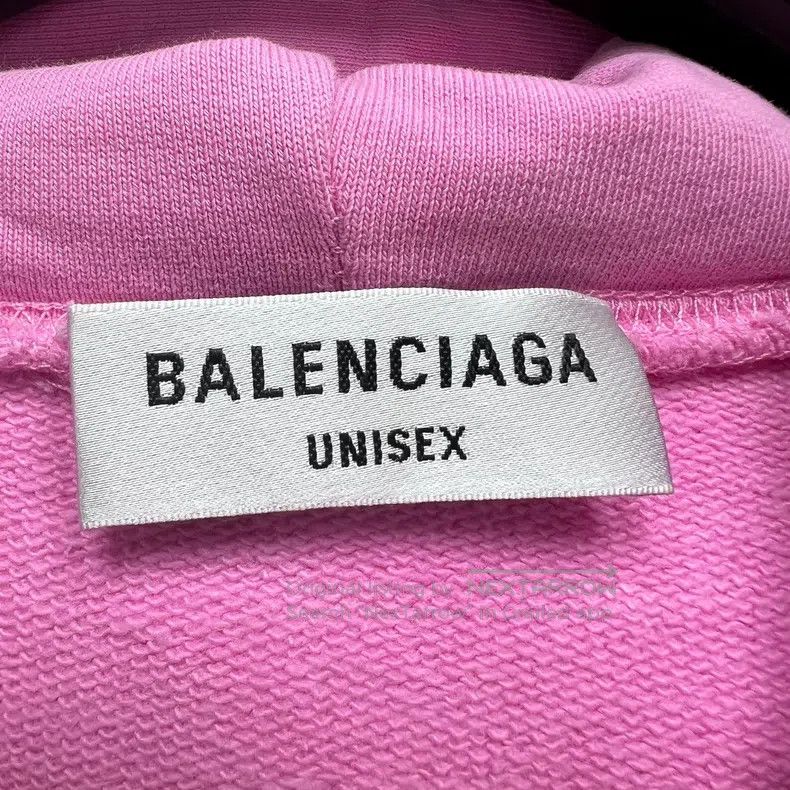 Balenciaga Balenciaga Pink Embroidered Front and Back Hoodie Size US M / EU 48-50 / 2 - 3 Thumbnail