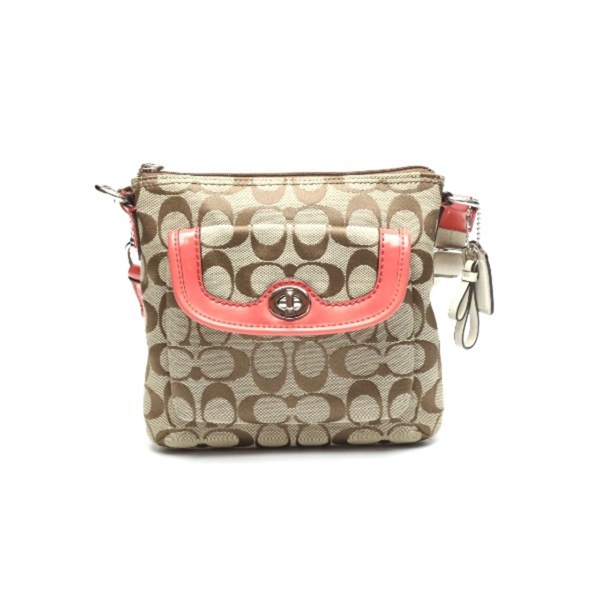 image of Coach Crossbody Signature Coach Brown X Pink Shoulder Bag, Women's