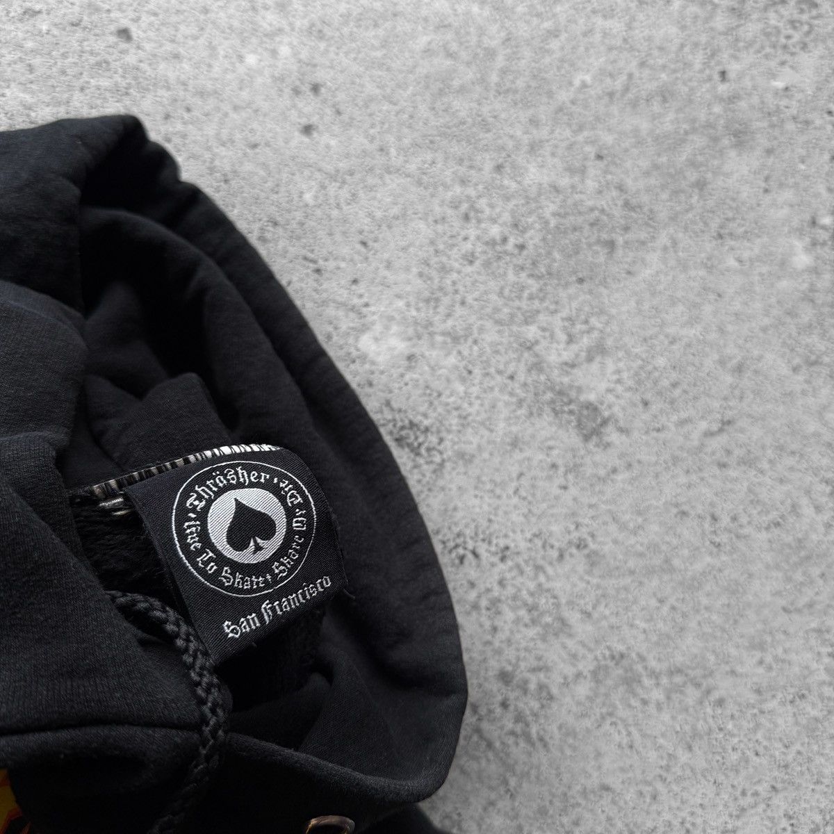 Thrasher Thrasher Magazine Mens Black Flame Logo Graphic Print Hoodie Size US S / EU 44-46 / 1 - 9 Thumbnail