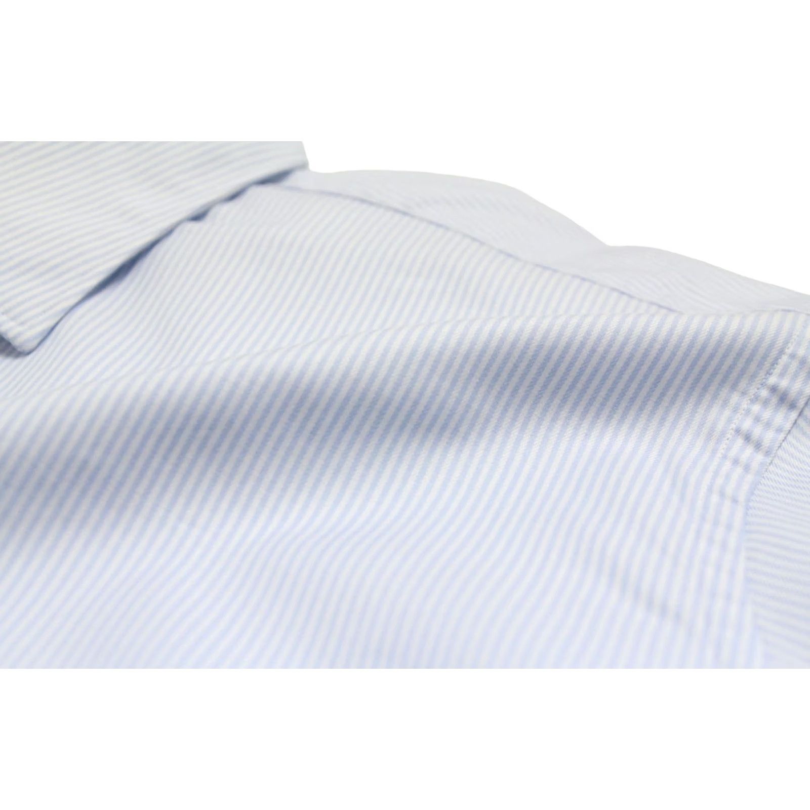 Suitsupply SUITSUPPLY Slim Fit Formal Shirt Men's 3XL Spread Collar Pinstriped Button Size 48R - 6 Thumbnail