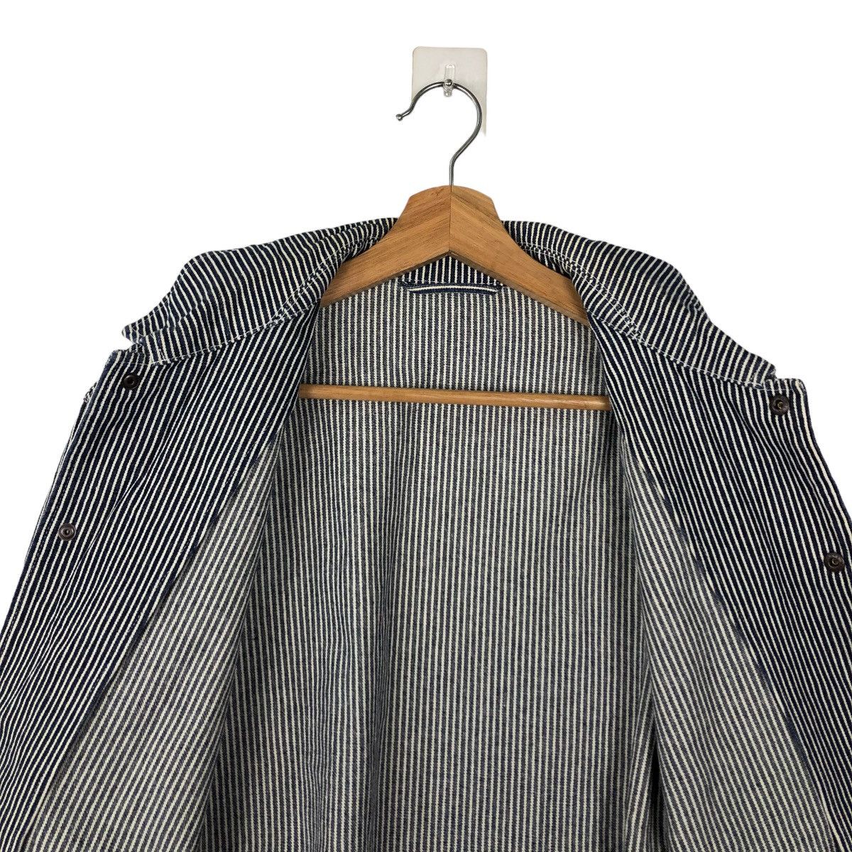 Japanese Brand 🔥90’s VINTAGE HIKORY CHORE JACKET GU JAPAN ISSEY MIYAKE Size US M / EU 48-50 / 2 - 9 Thumbnail