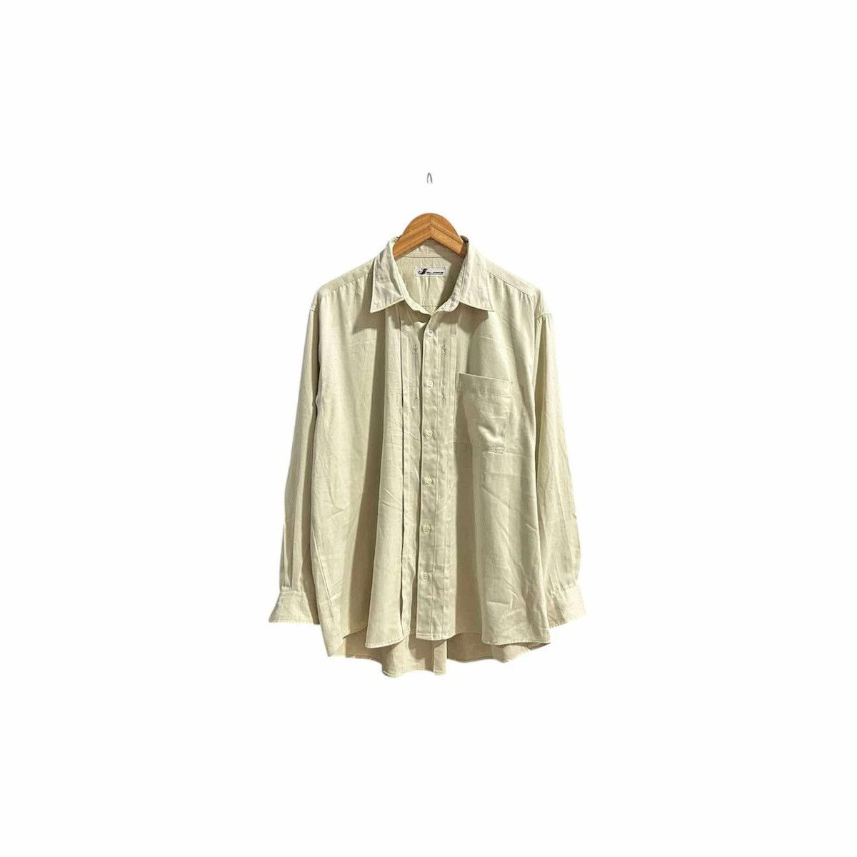 Issey Miyake × Japanese Brand × Mr. Junko 🔥Vintage Mr.Junko Trident Embroidered Shirt Long Sleeve Size US XL / EU 56 / 4 - 1 Thumbnail
