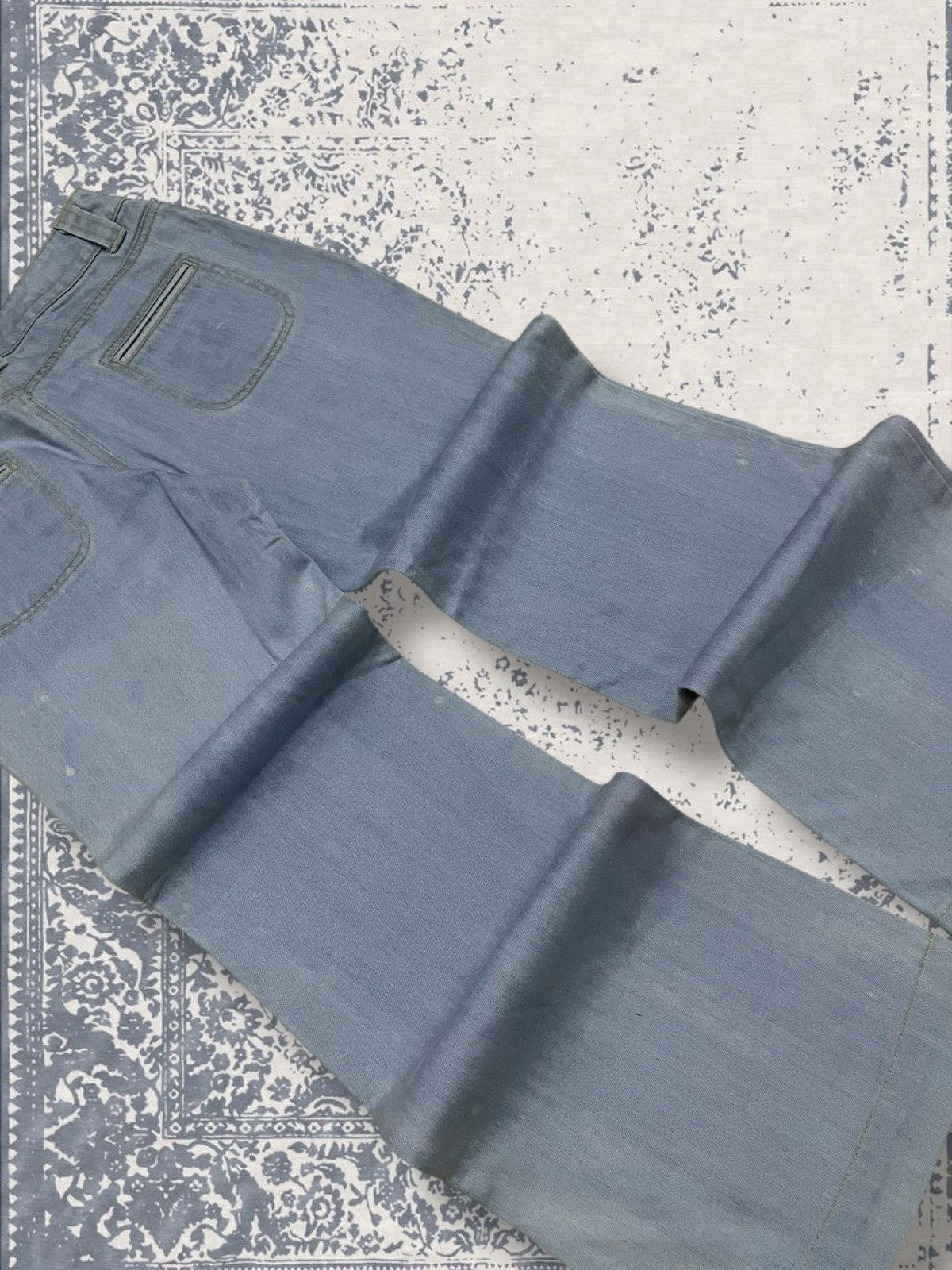 Designer × Japanese Brand × Vintage Vintage 1990s Japan Designer Smork Bushpant Flared Denim Size US 26 / EU 42 - 14 Thumbnail