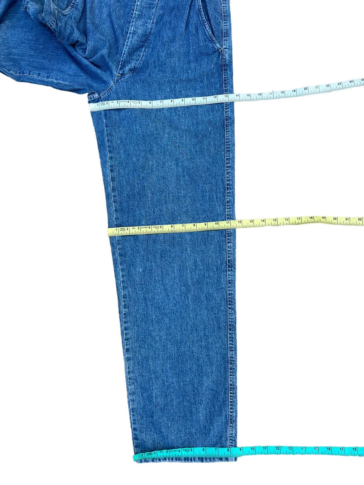 Vintage Vintage Acoustic Japan Faded Blue Denim Cargo Trouser Pant Size US 30 / EU 46 - 4 Thumbnail