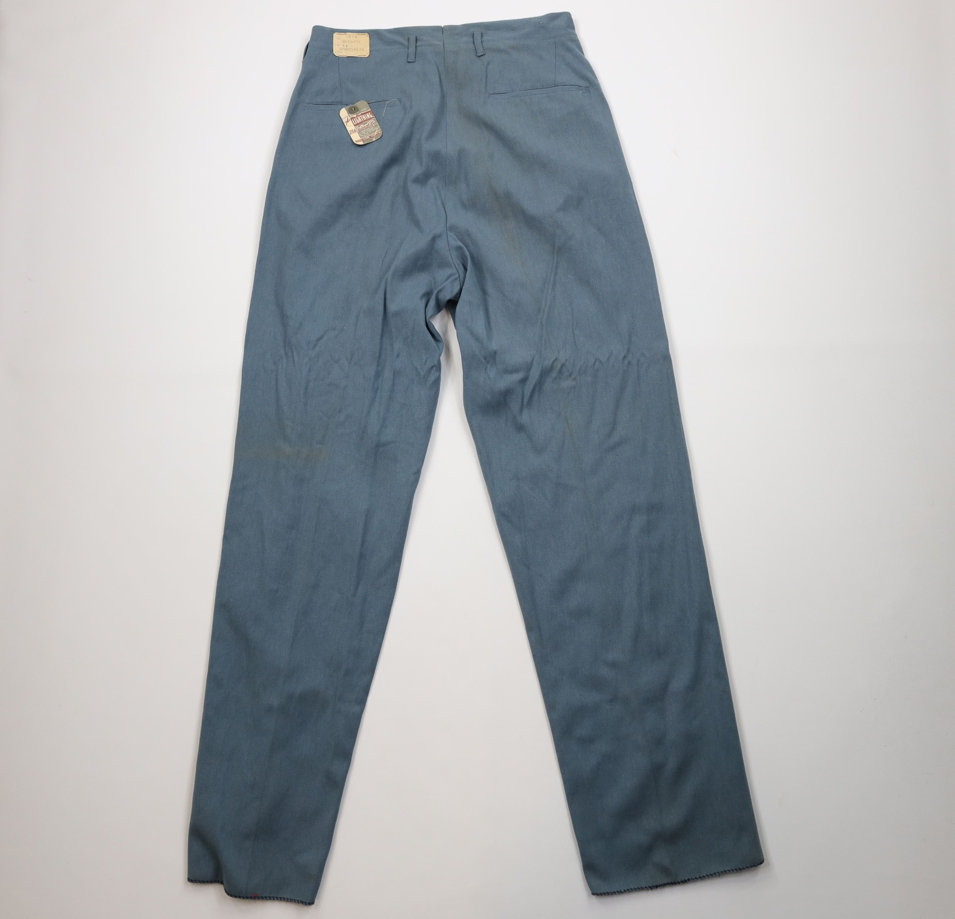Vintage Deadstock Vintage 40s 50s Gabardine Hollywood Chino Pants Size US 34 / EU 50 - 11 Thumbnail