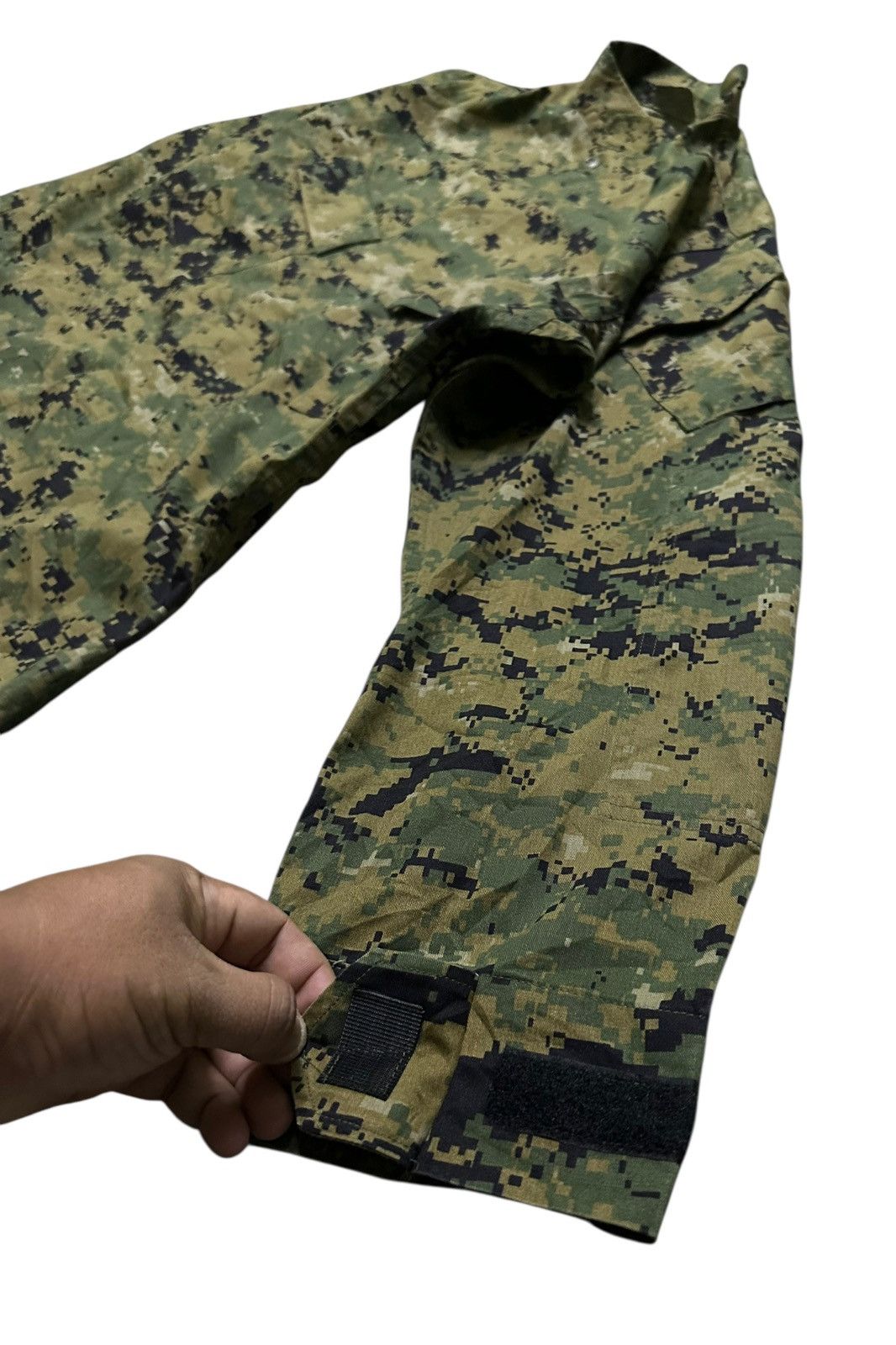 Vintage Vintage USMC woodland camo slang pocket button shirts jacket Size US M / EU 48-50 / 2 - 9 Thumbnail