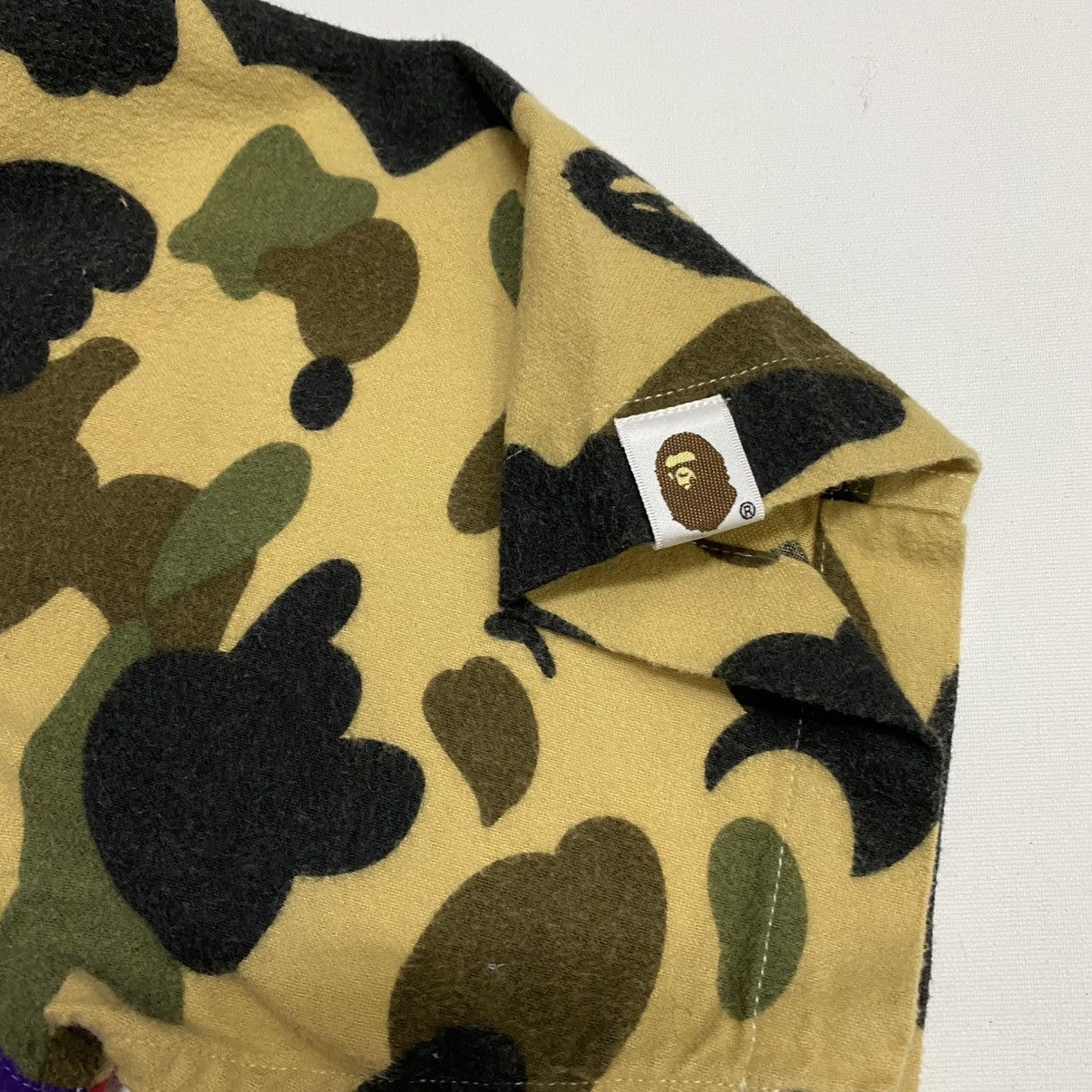 Bape ‼️YES‼️ A BATHING APE CAMO MULTI COLOUR BUTTON POLO SHIRT Size US S / EU 44-46 / 1 - 5 Thumbnail