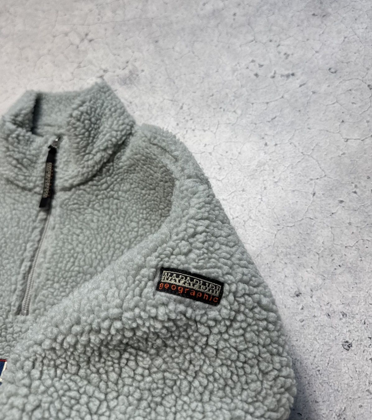 Napapijri Napapijri Vintage Fleece Sherpa Sweatshirt Half 1/4 Zip Y2K Size US M / EU 48-50 / 2 - 8 Thumbnail