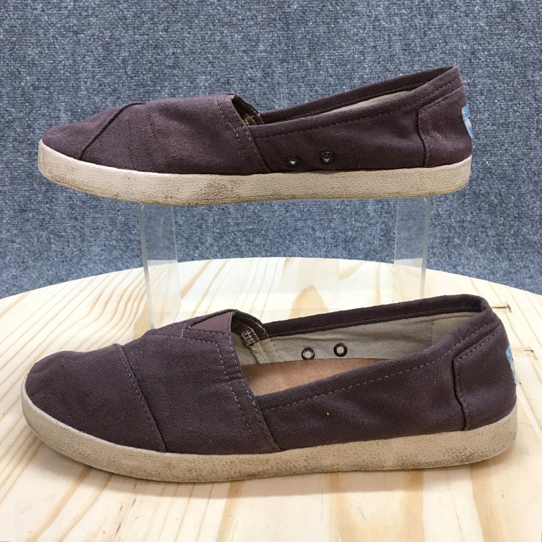 Toms TOMS Shoes Womens 9 Casual Slip-On Flats Comfort Purple Fabric Low Top Size M / US 6-8 / IT 42-44 - 2 Thumbnail