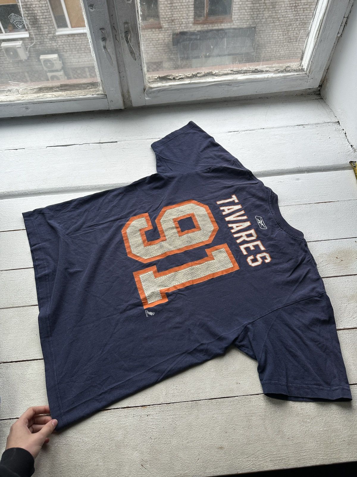 Reebok 🚨REEBOK ISLANDERS TAVARES 91 NY TEE HOCKEY NHL BIG LOGO Size US L / EU 52-54 / 3 - 6 Thumbnail
