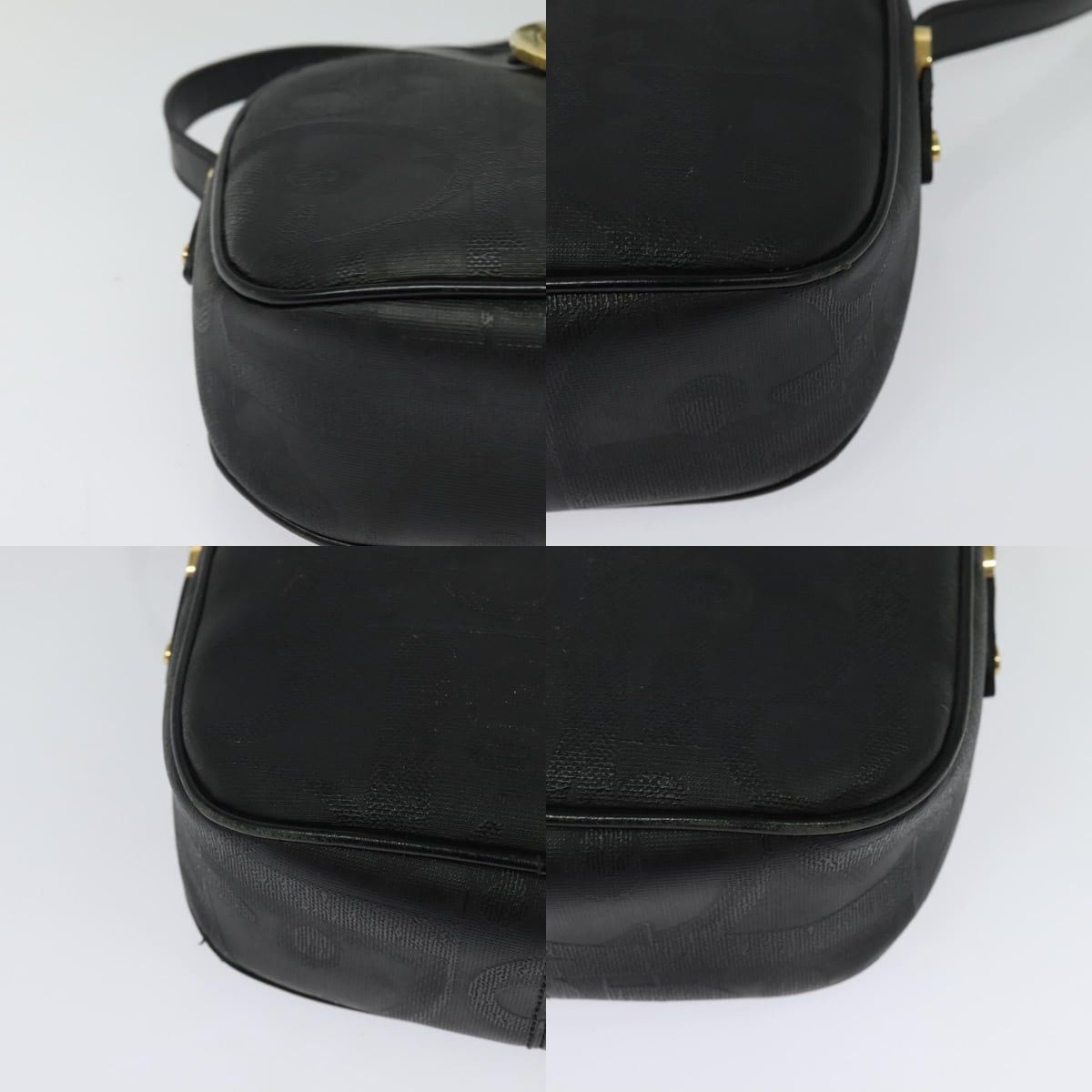 Dior DIOR Trotter Canvas Shoulder Bag Pvc Black Gold Size ONE SIZE - 10 Thumbnail