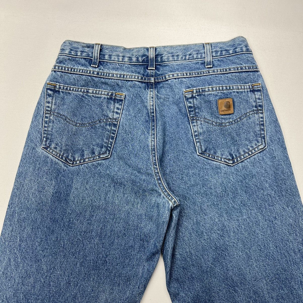 Carhartt × Vintage Carhartt Jeans Blue Relaxed Fit B17 Denim Workwear Baggy Size US 36 / EU 52 - 11 Thumbnail