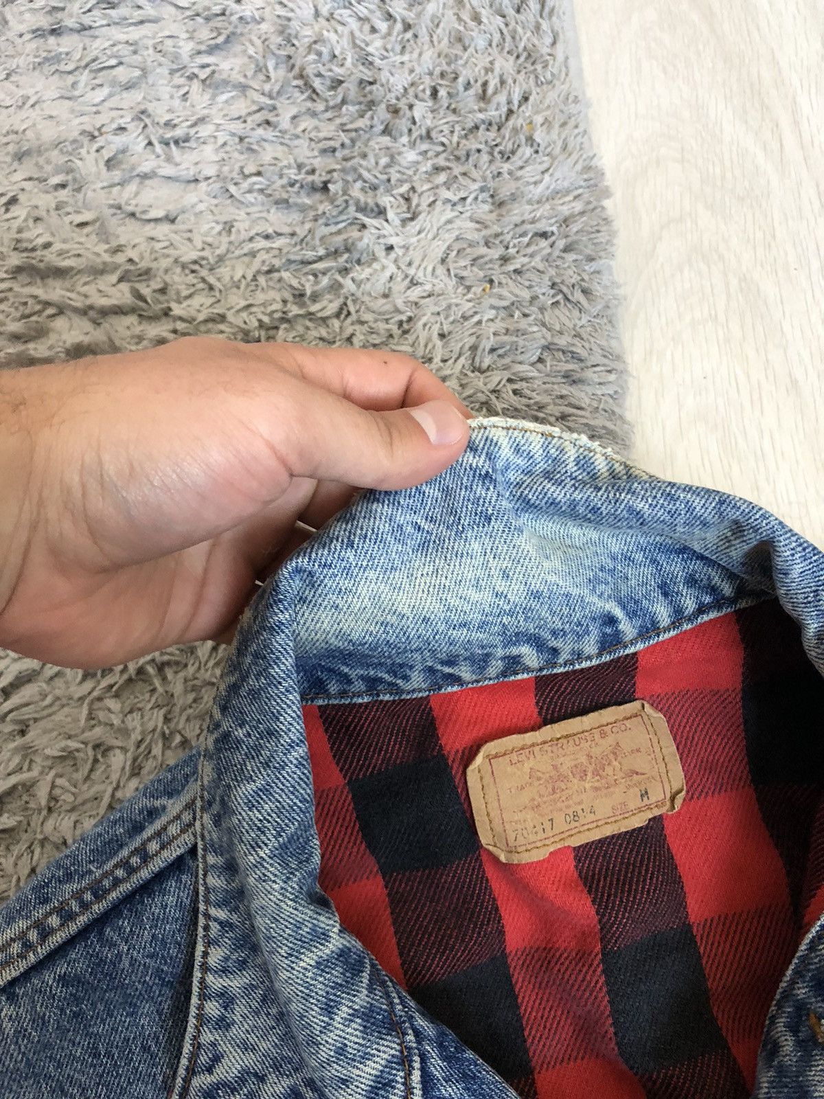 Levi's × Levi's Vintage Clothing Vintage Levi’s 90s Flannel Lined Denim Jacket Made in USA Size US M / EU 48-50 / 2 - 7 Thumbnail