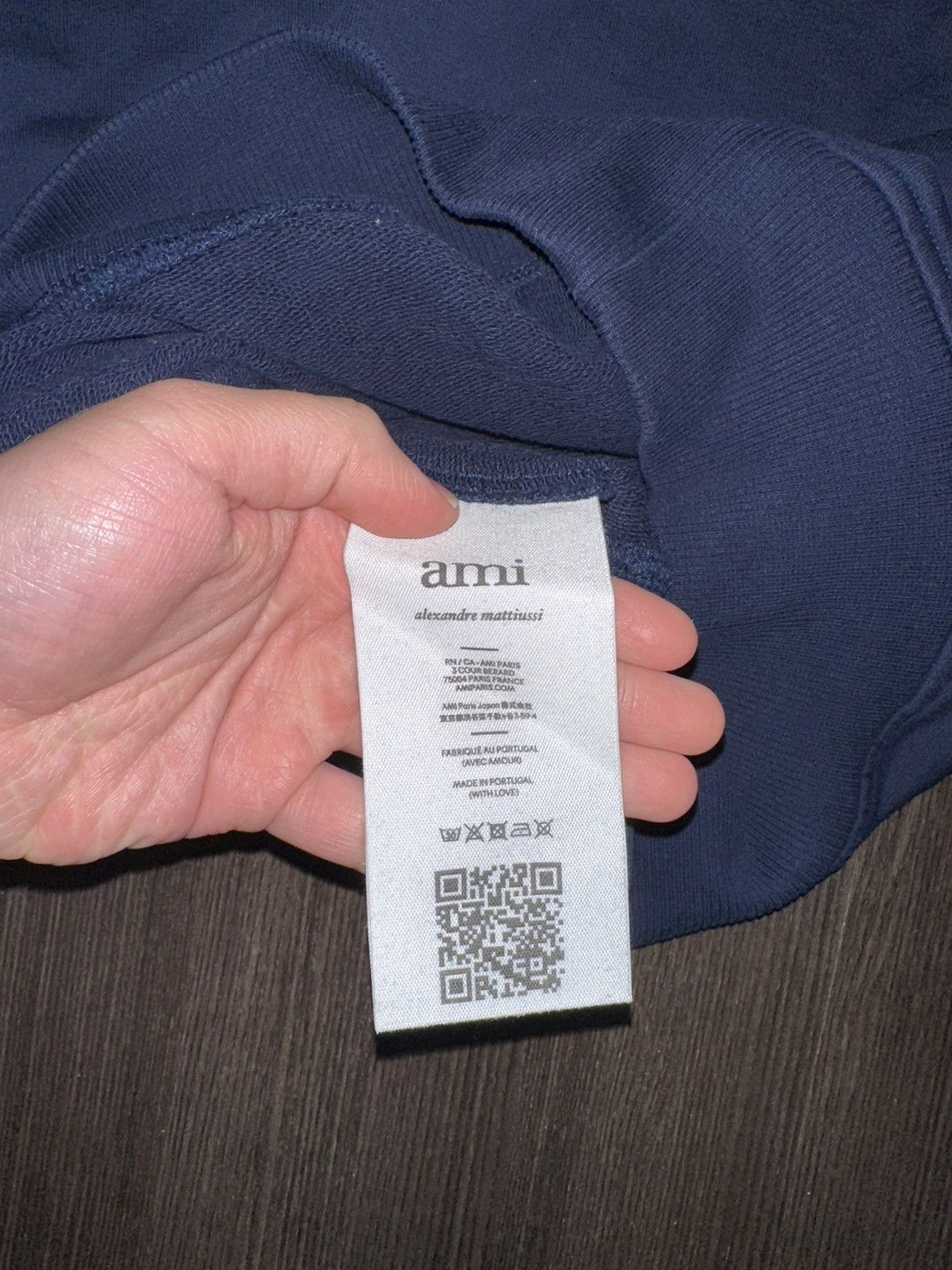 AMI AMI Alexandre Mattiussi Navy Crewneck Sweatshirt Size US XS / EU 42 / 0 - 7 Thumbnail