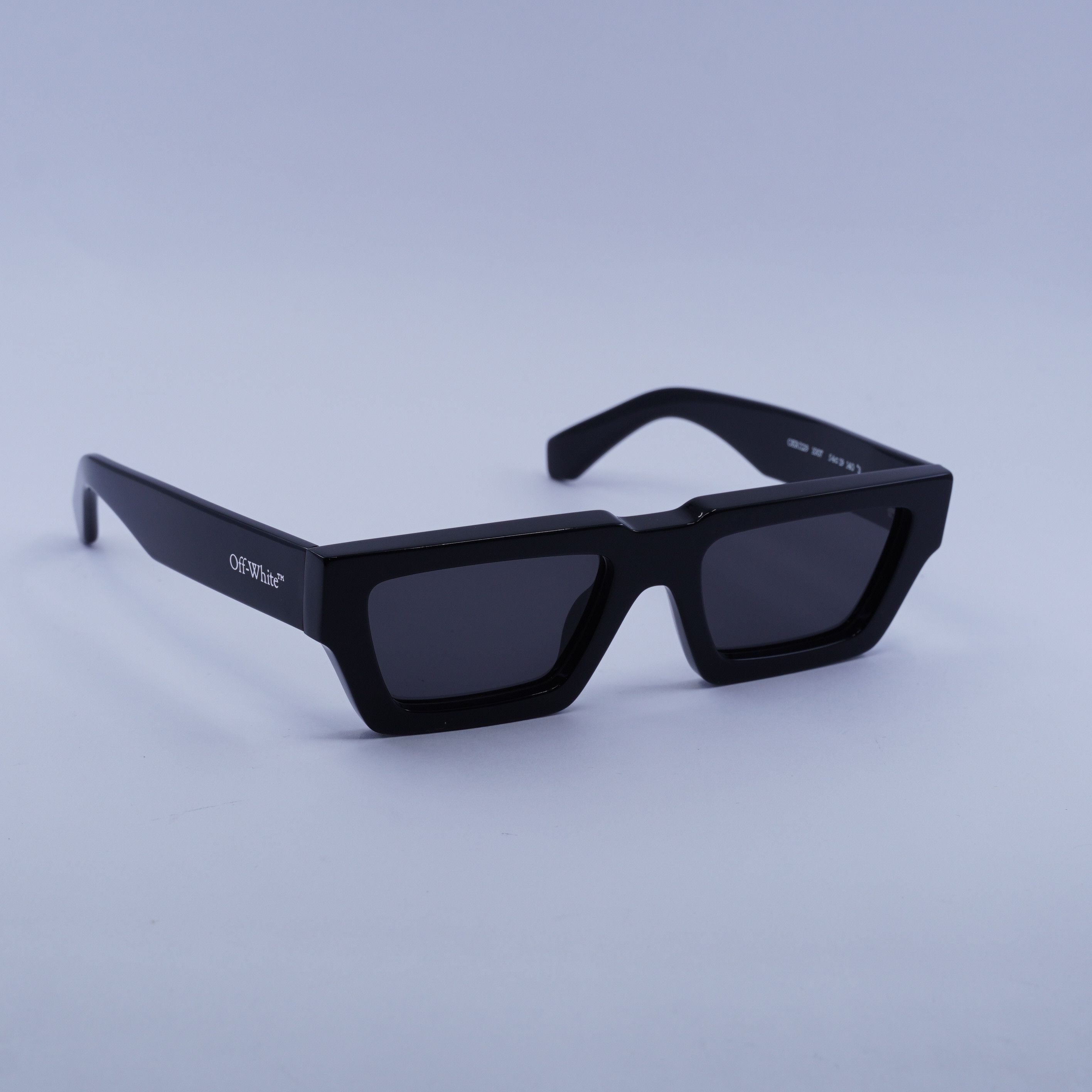 Off-White Off-White OERI129 MANCHESTER 1007 Sunglasses Black Rectangle Size ONE SIZE - 7 Thumbnail