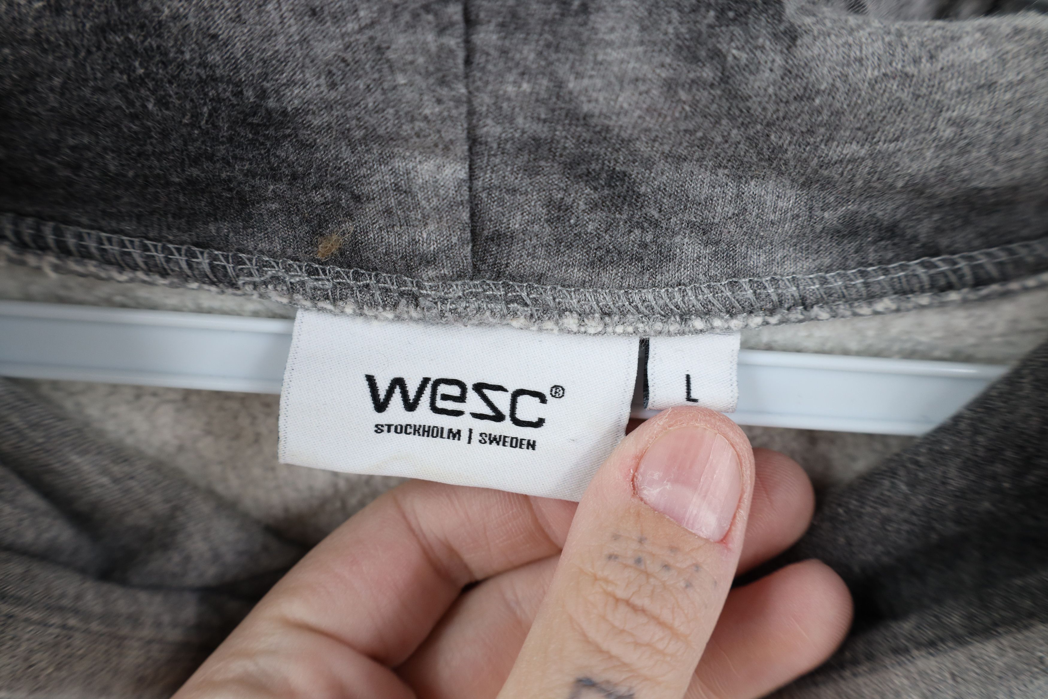 WeSC WESC Embossed Streetwear Hoodie Sweatshirt Heather Gray Size US L / EU 52-54 / 3 - 7 Thumbnail